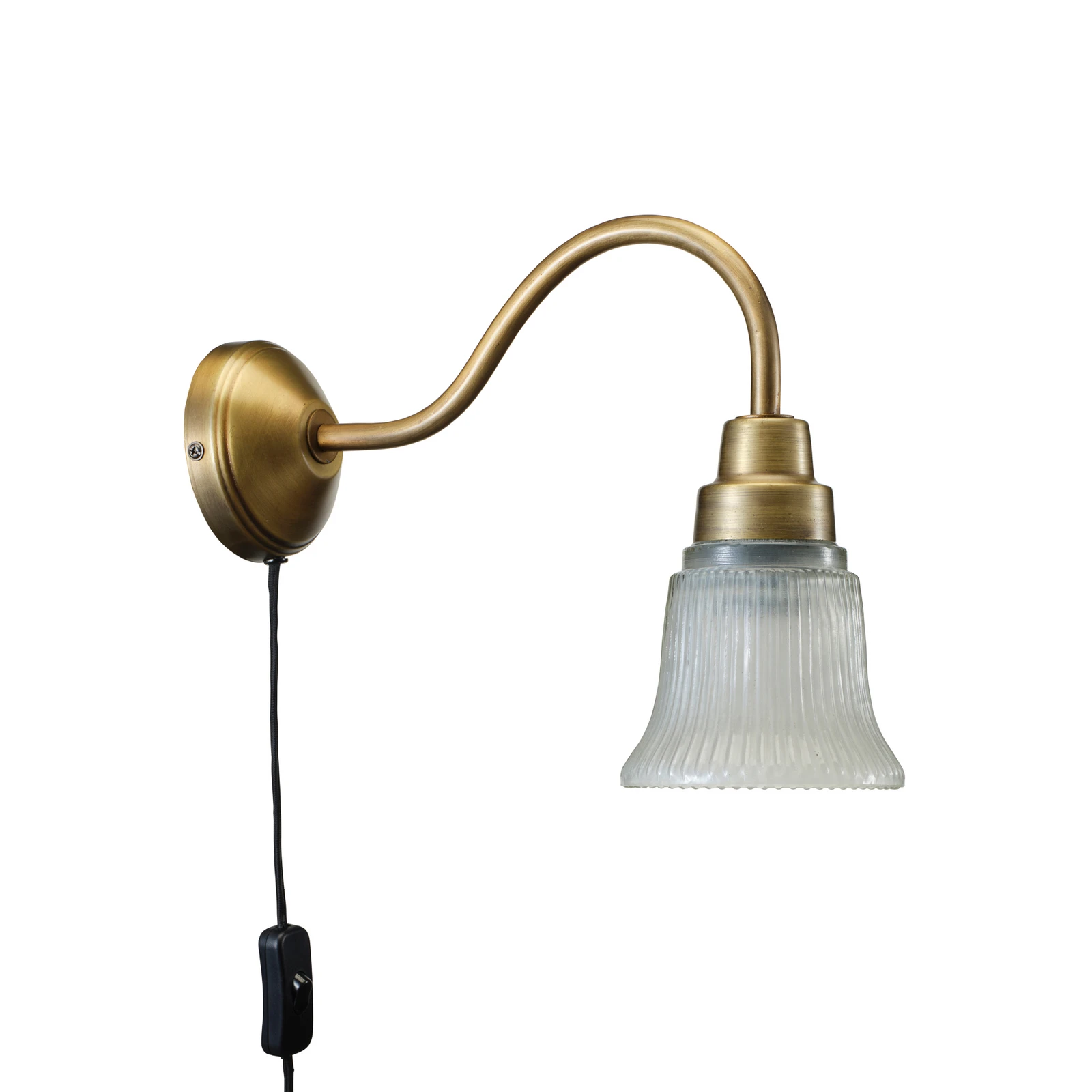 PR Home zidna svjetiljka Emmi, starinski mesing, Ø 12 cm