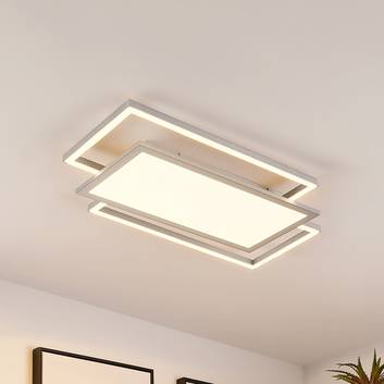 Lucande Ciaran LED-Deckenlampe, Rechtecke