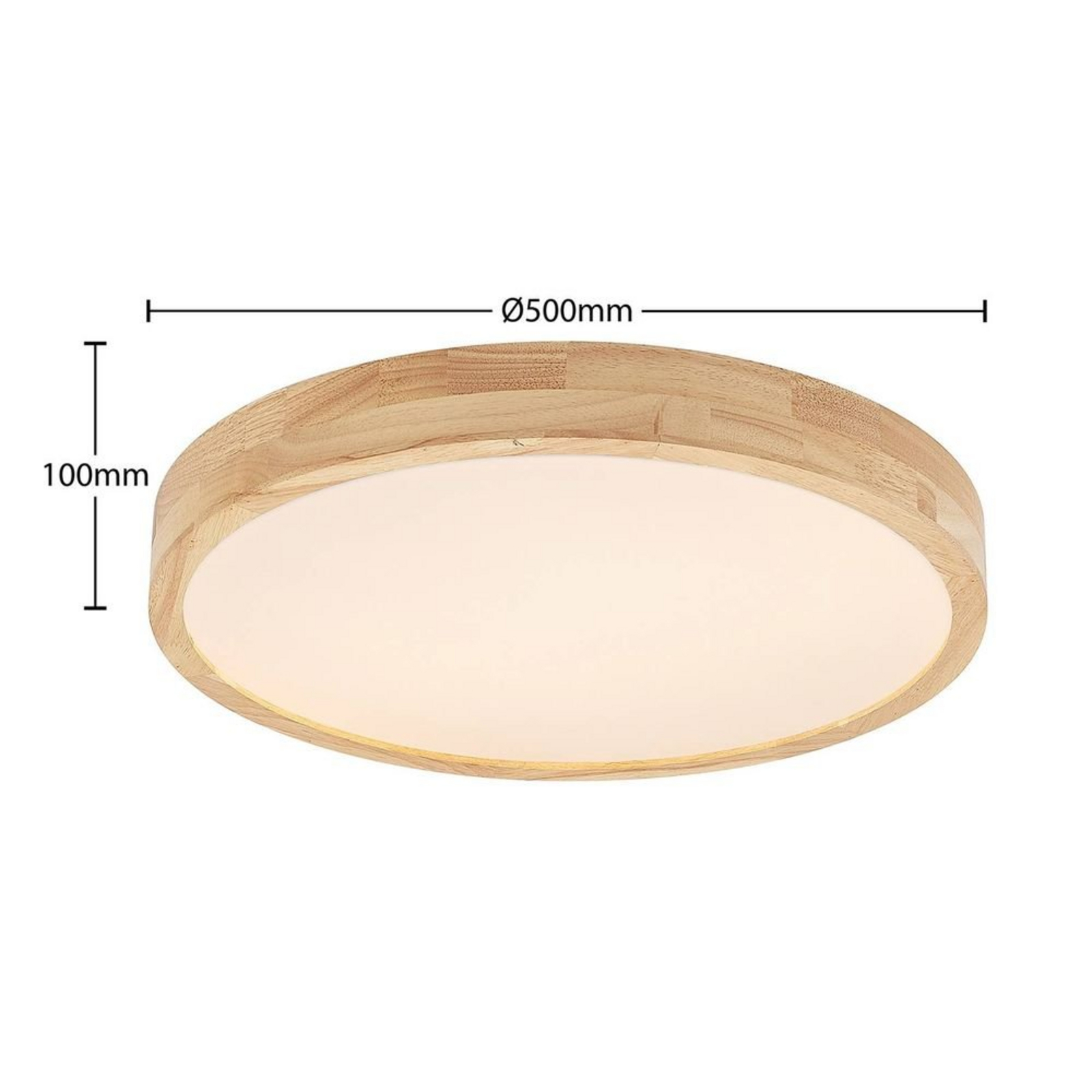 Lanira LED Plafonieră Ø50 Wood - Lindby