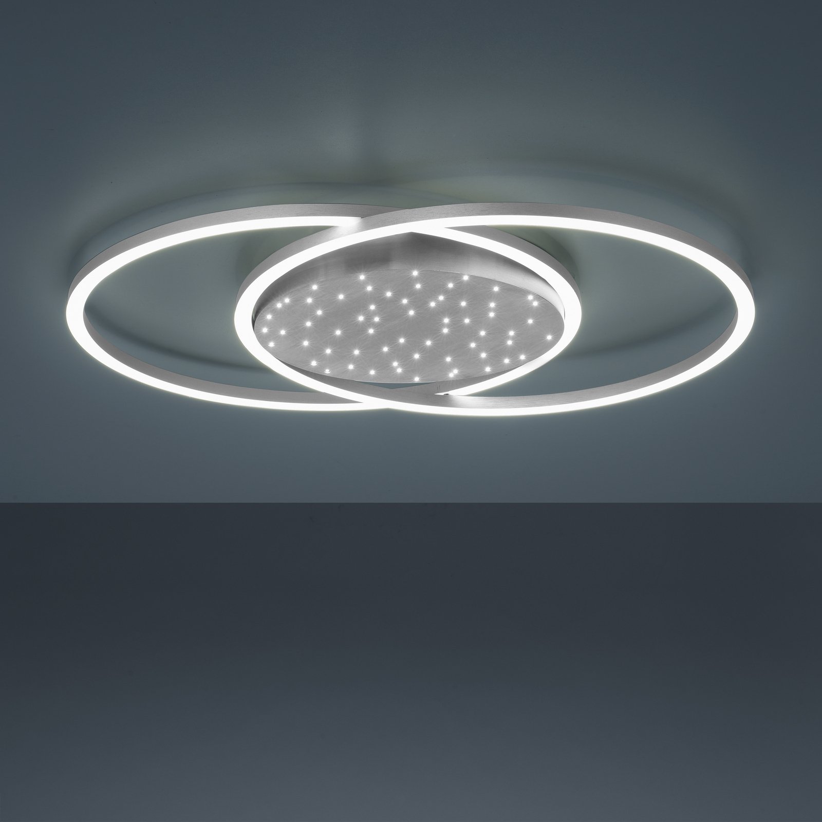 Candeeiro de teto Paul Neuhaus Yuki LED, forma redonda