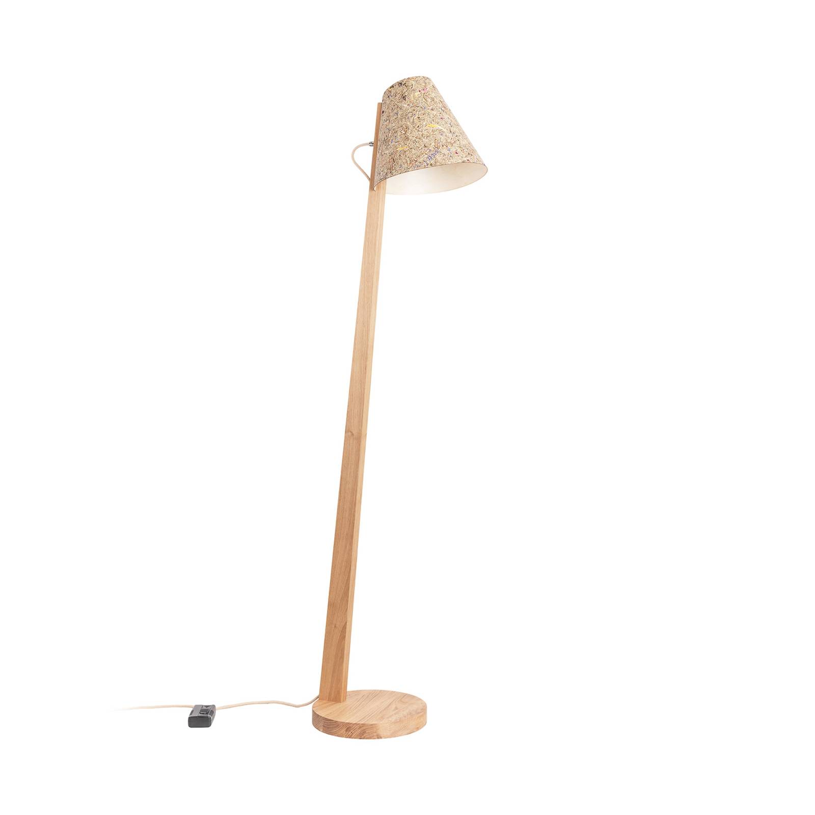 ALMUT 1411 lampadaire courbé Ø30cm foin prés