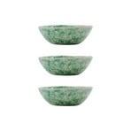Ciotola HDDiva, verde, ceramica, Ø 9 cm, set da 3 - House Doctor