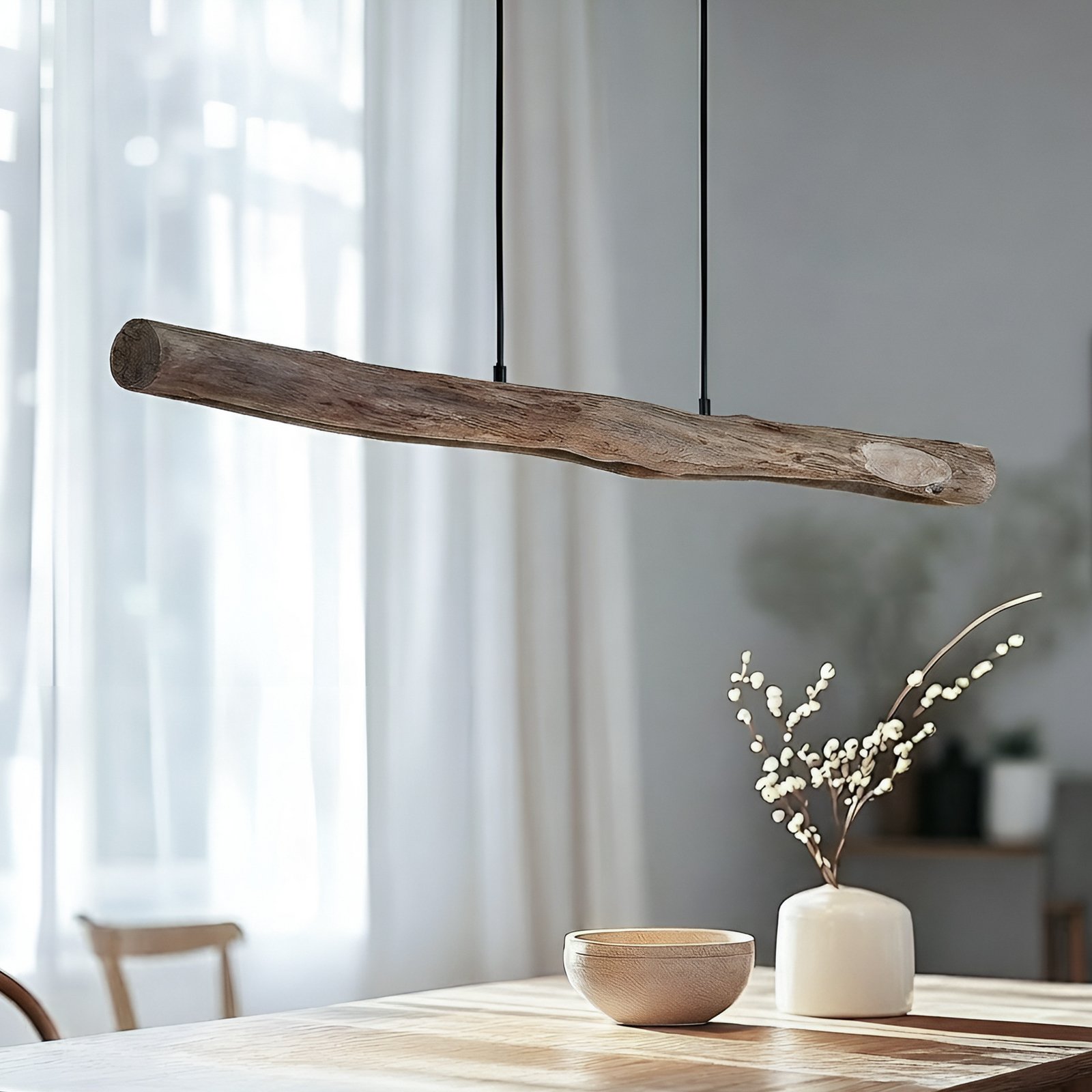 Nekala LED Hanglamp Wood - Lindby