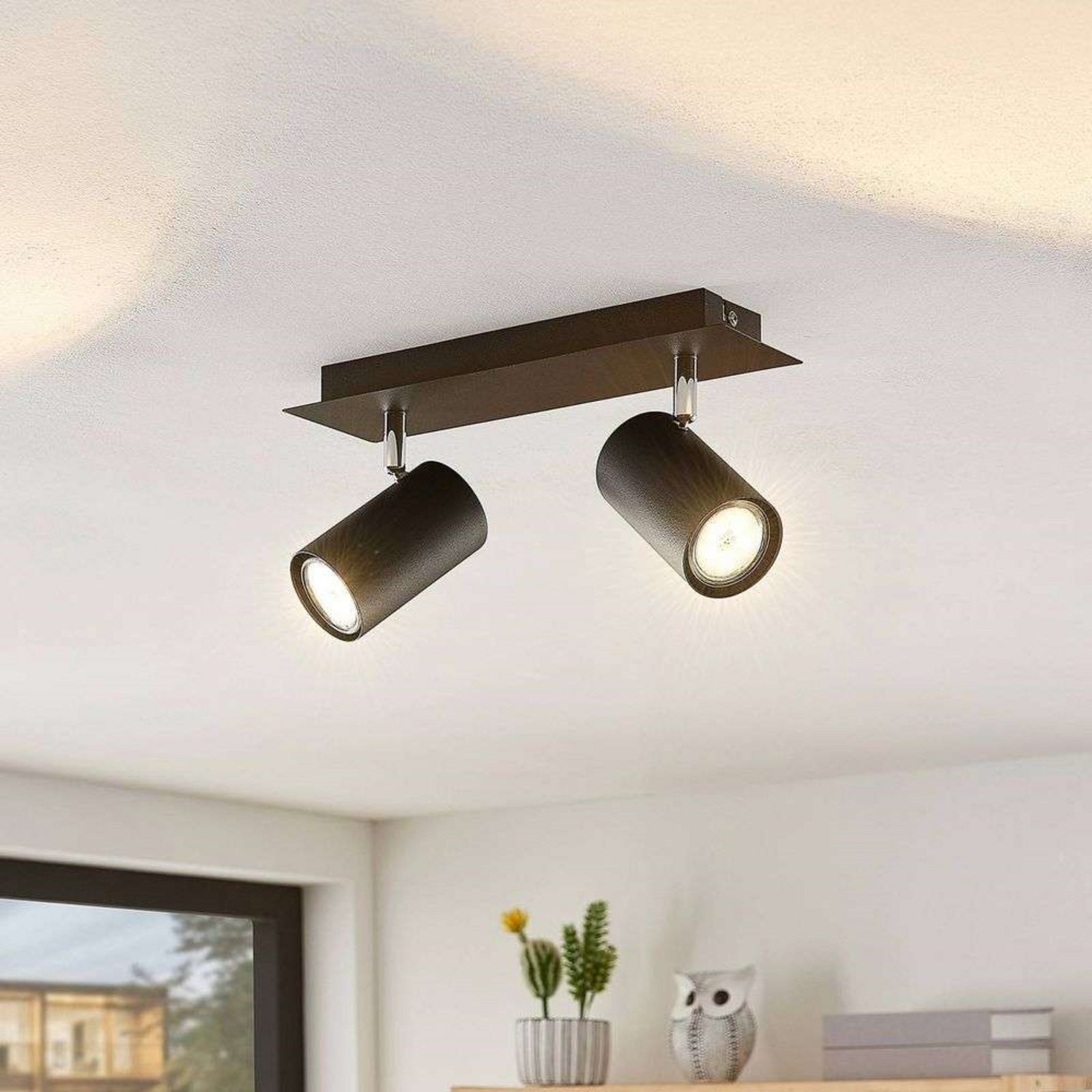 Joffrey 2 Plafonnier Black - Lindby