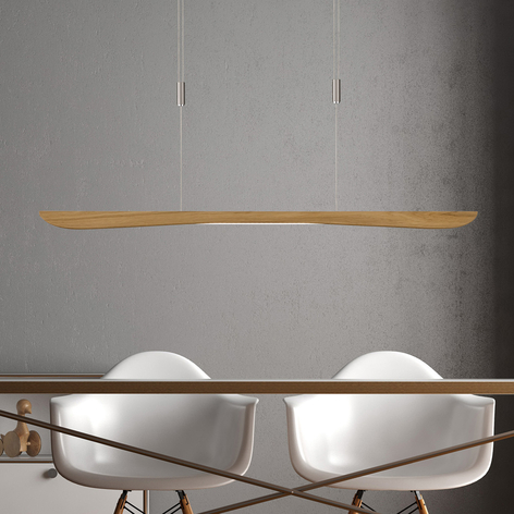 Rothfels Hiba LED hanglamp, eiken naturel, 118 cm