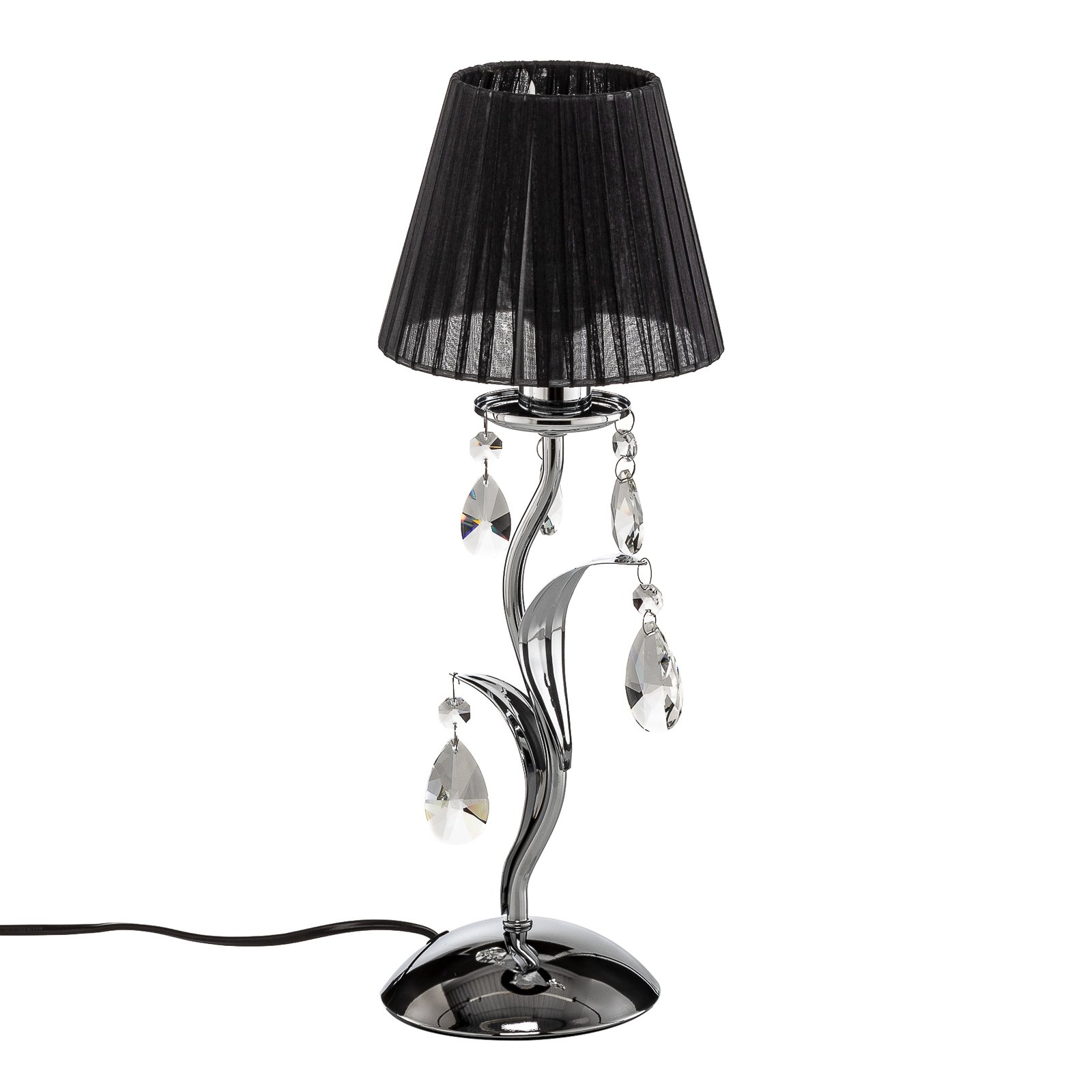 Tafellamp Jacqueline, 1-lamp, zwart