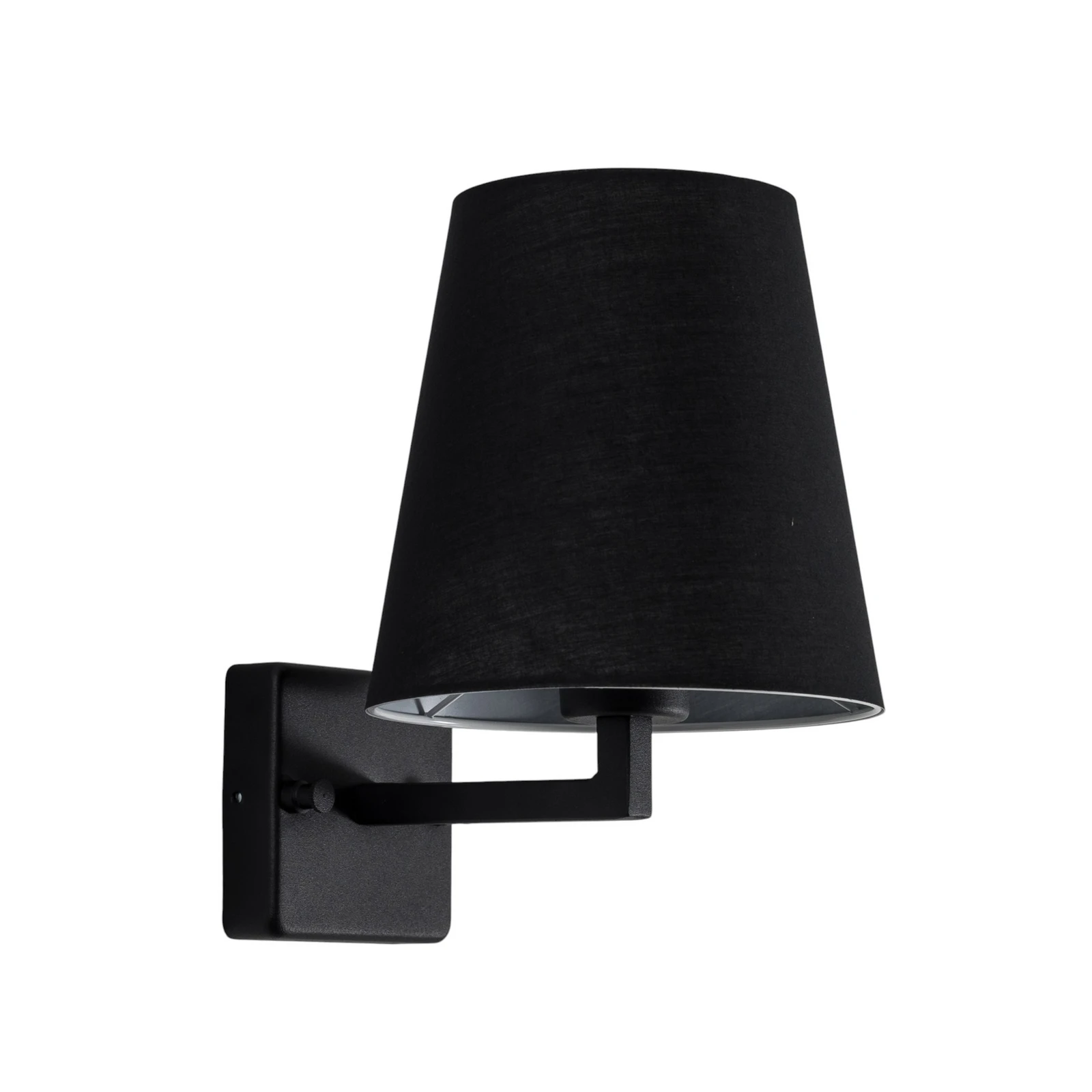 Aplică de perete Profil, negru, metal/ material textil, înălțime 30 cm