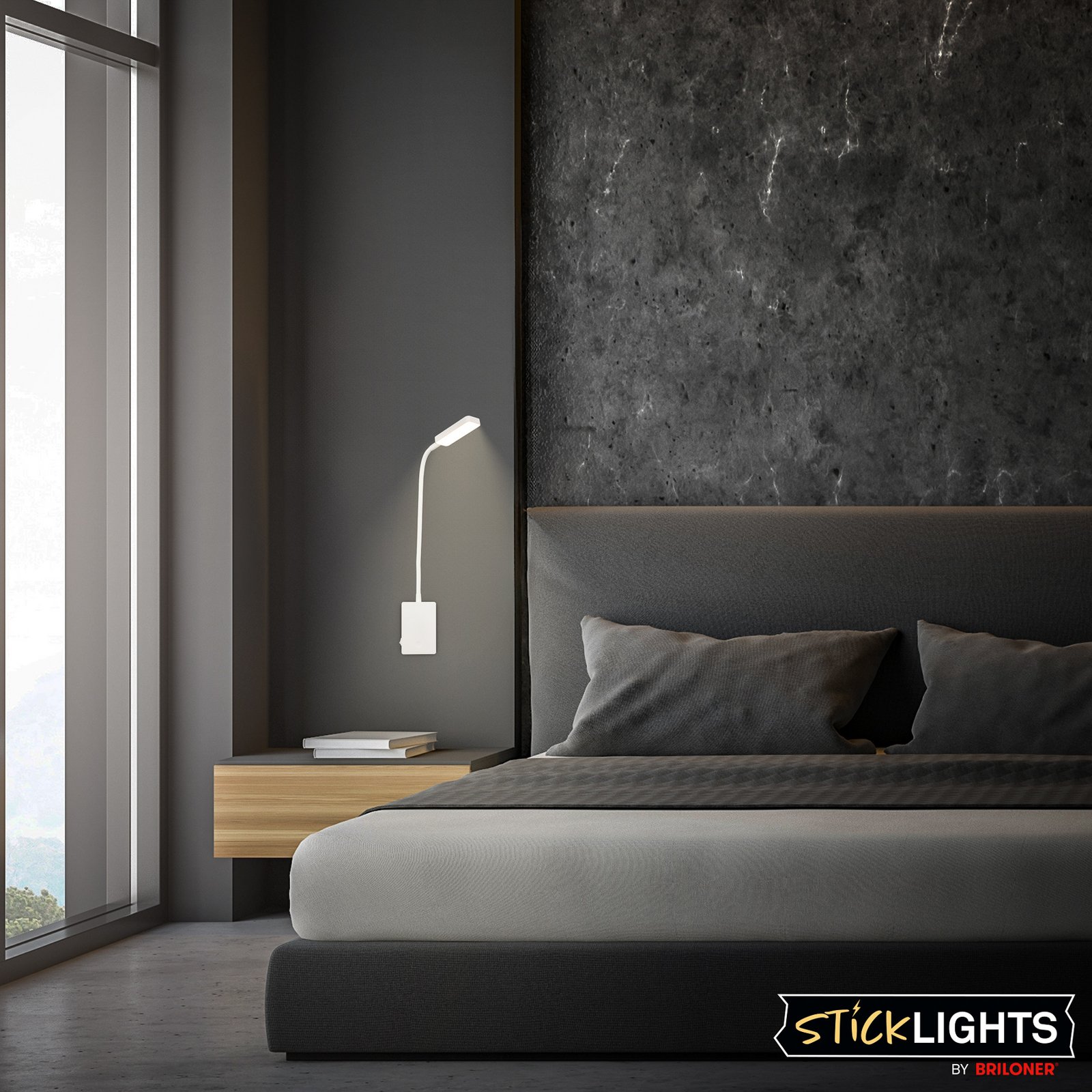 LED-Akku-Τραπεζοκαλύμματα Cielo, λευκό, ύψος 56 cm, πλαστικό
