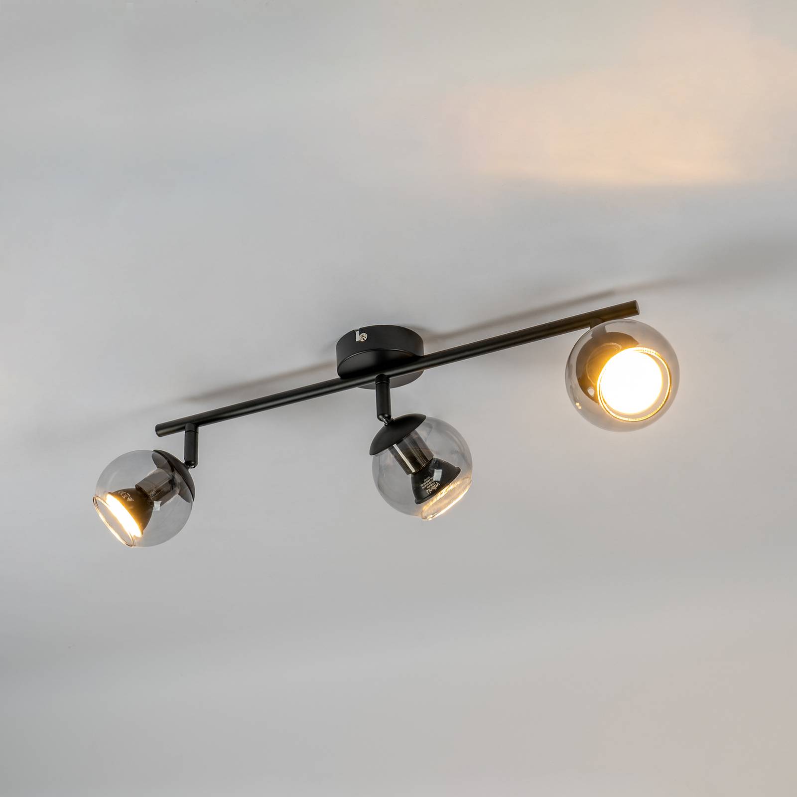 Lindby Samika LED spotlight, long, three-bulb