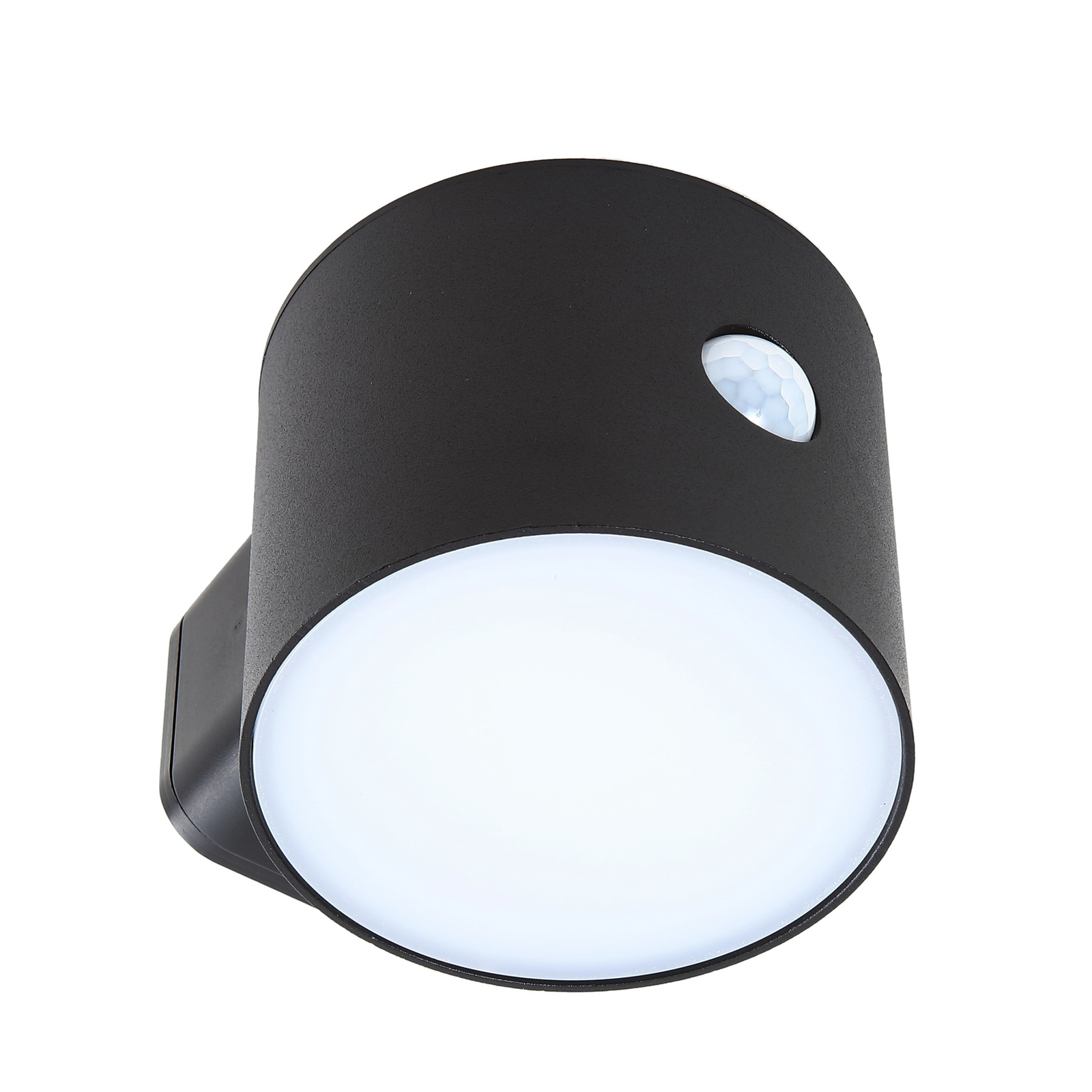 Lindby LED wandlamp Amren, zwart, ABS, sensor