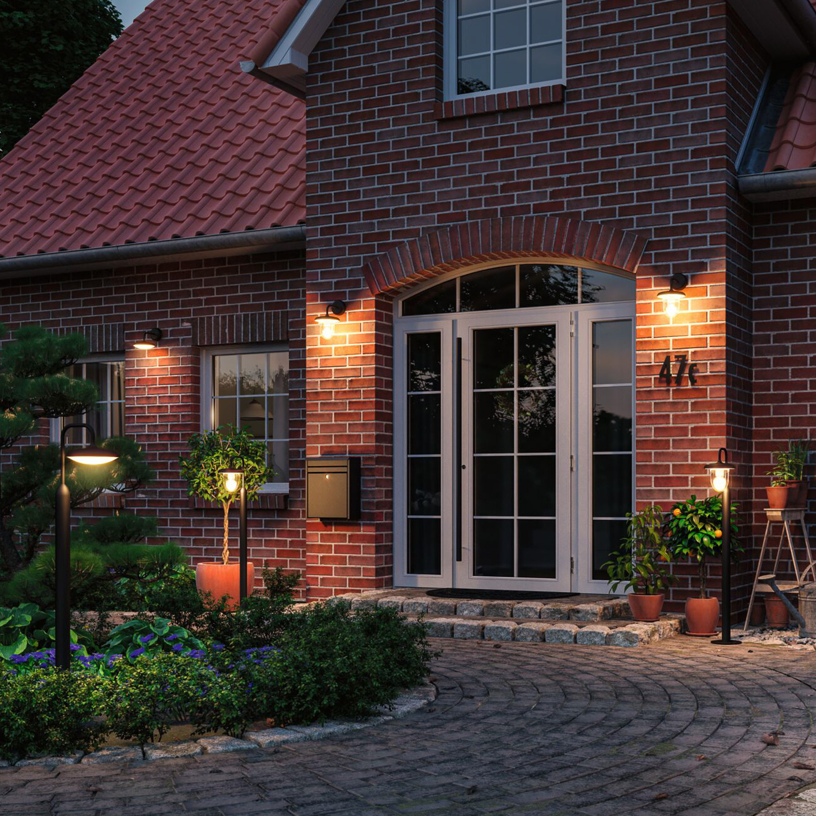 Nostro Outdoor Wall Lamp SWR Anthracite - Paulmann