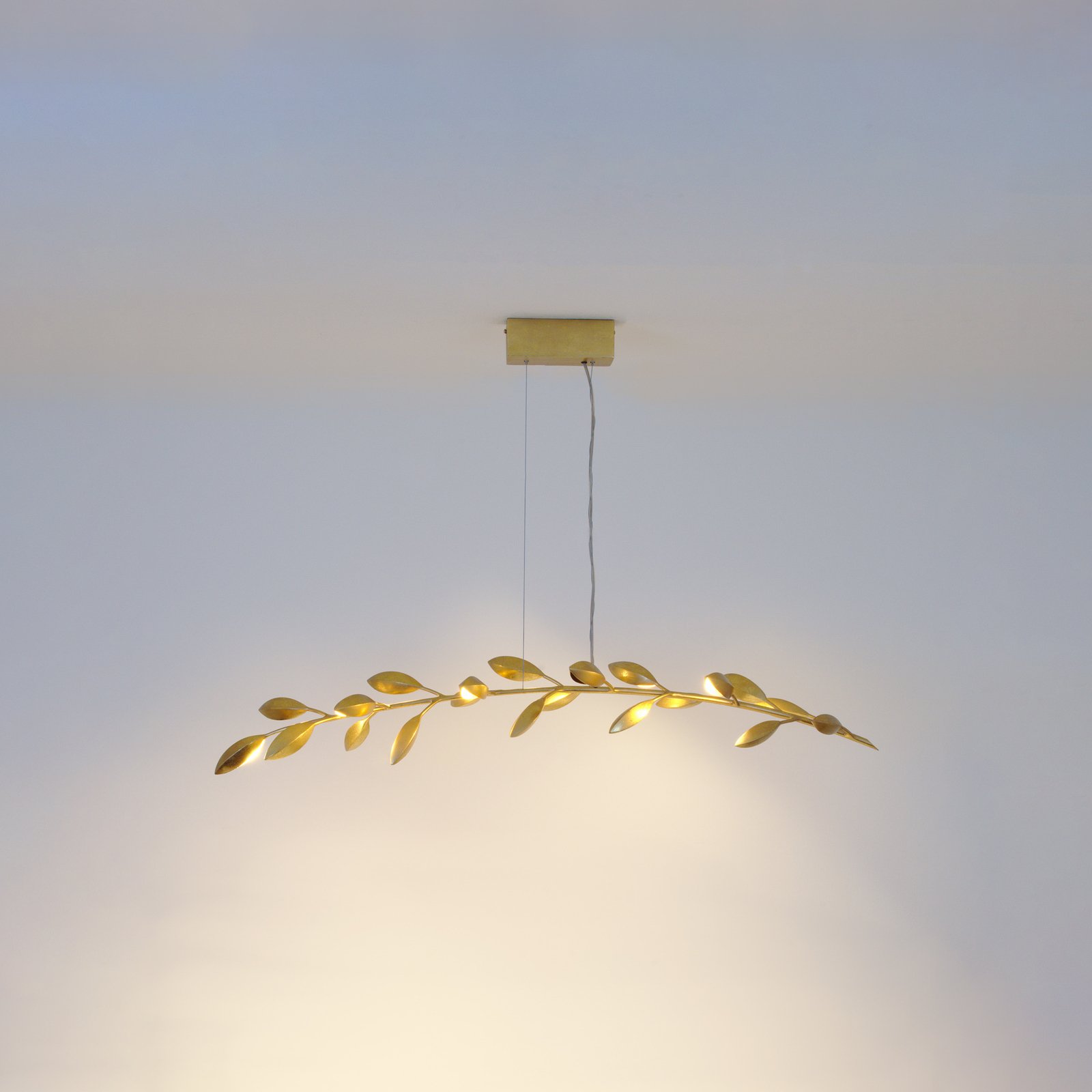 Hanglamp Riso, 11-lamps, goud