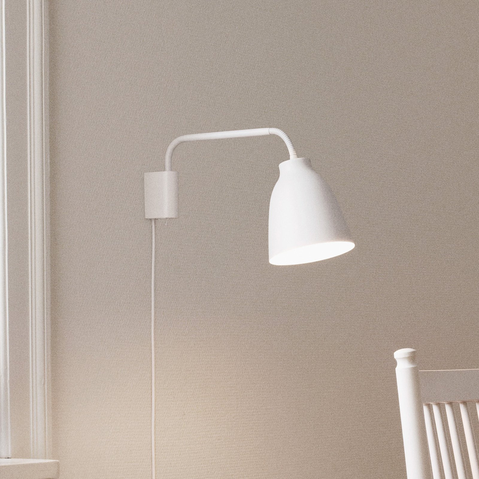 Caravaggio Read Vegglampe Hvit - Fritz Hansen