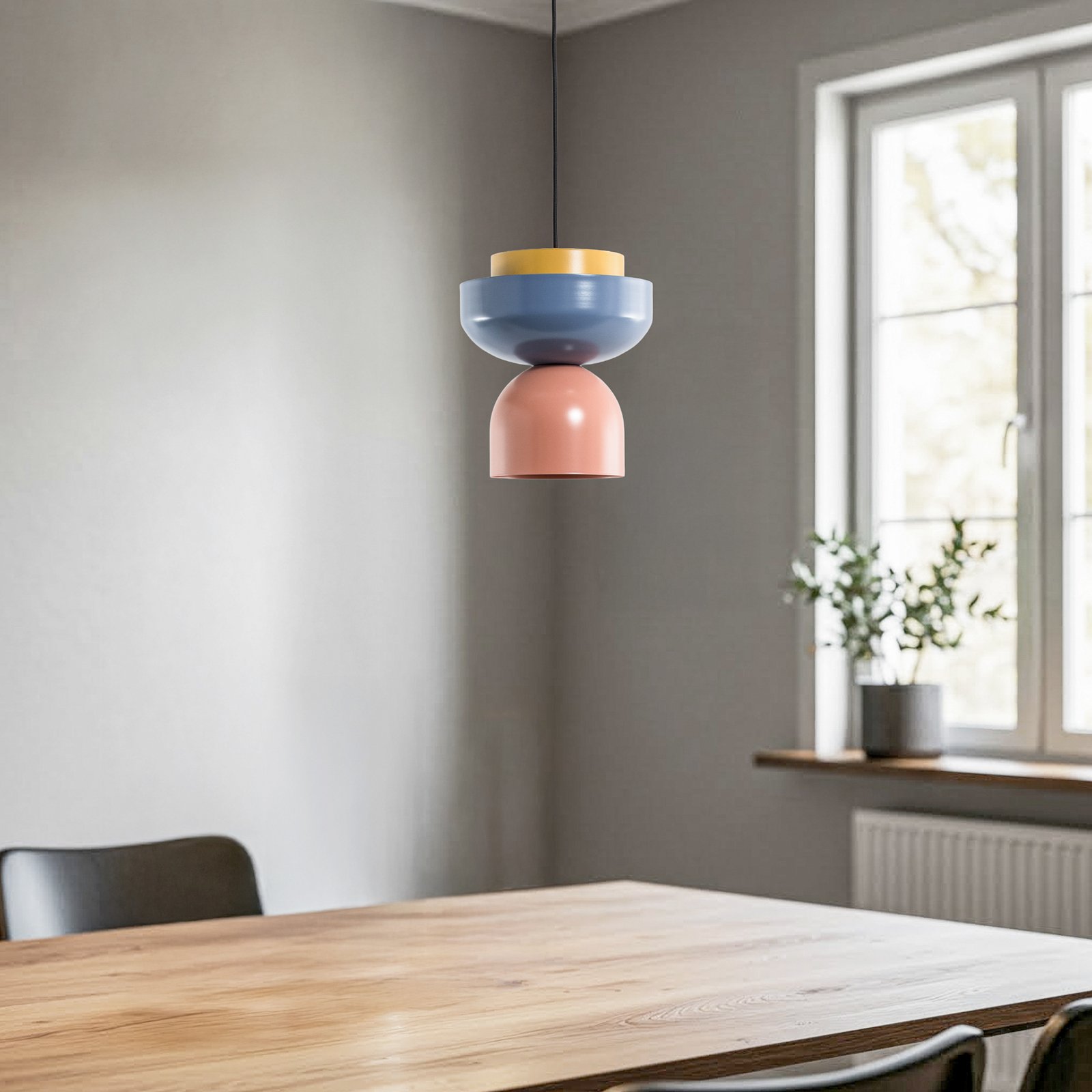 Ulia-riippuvalaisin, koralli/sininen/keltainen Ulia-riippuvalaisin, koralli/sininen/keltainen