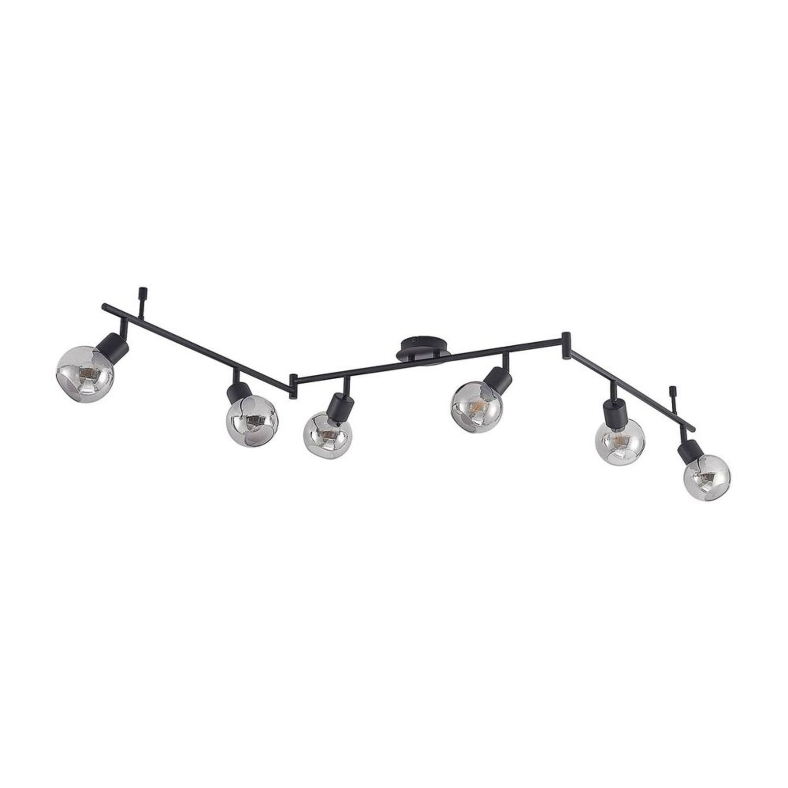 Eridia 6 Stropna lampa Crna - Lindby