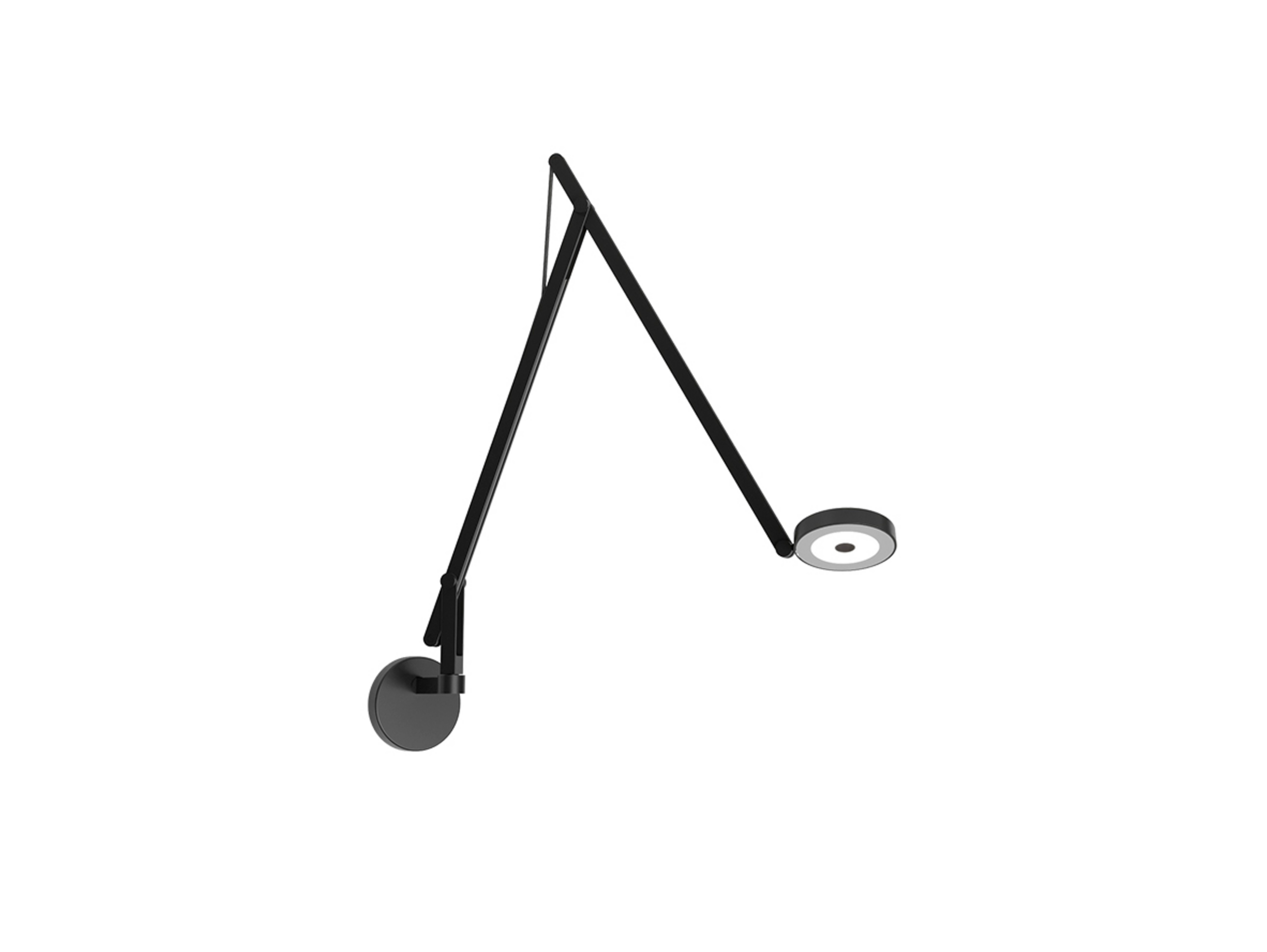 String W2 Wandlamp DTW Matt Black/Black - Rotaliana