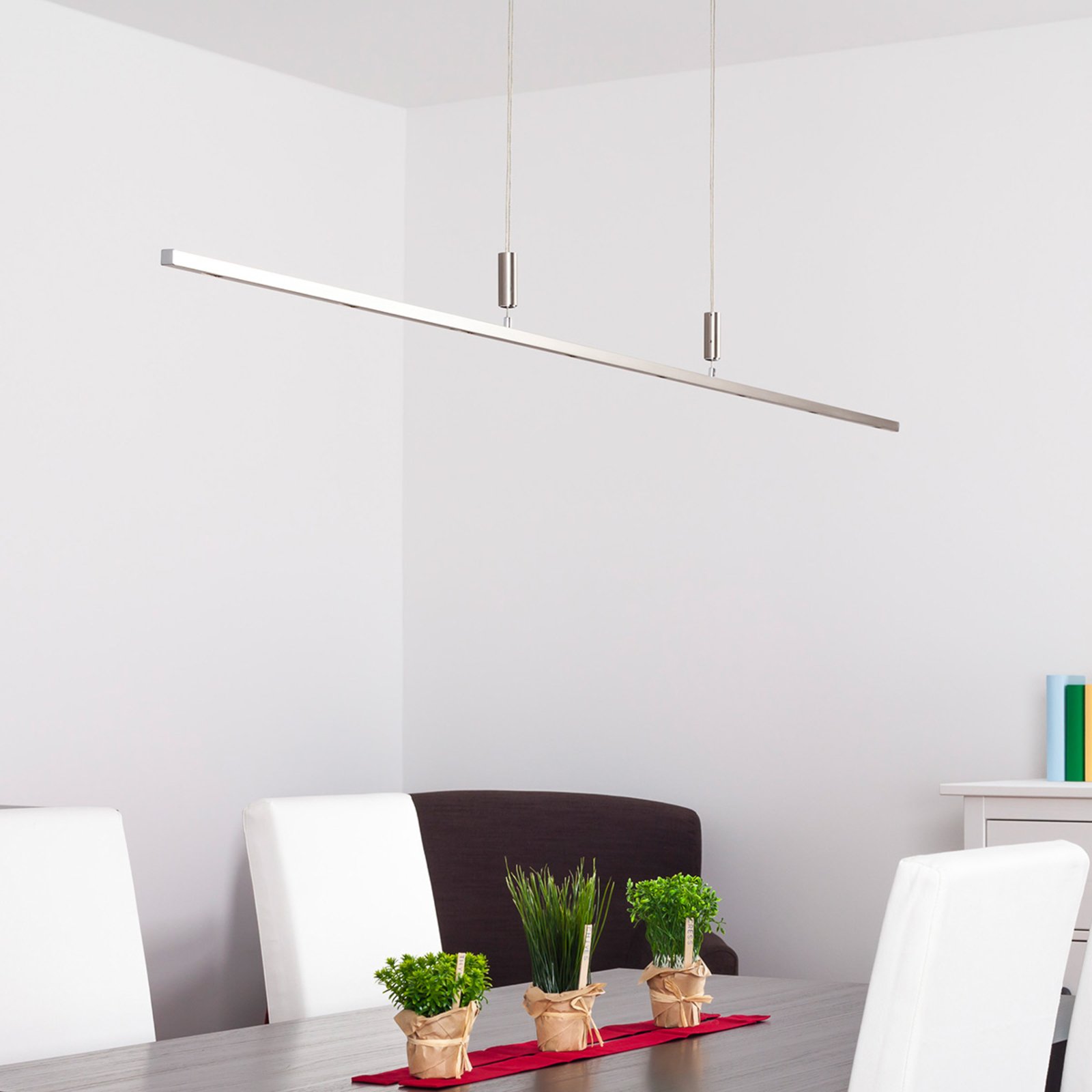Tolu Pendelleuchte L180 Nickel/Chrome - Lucande