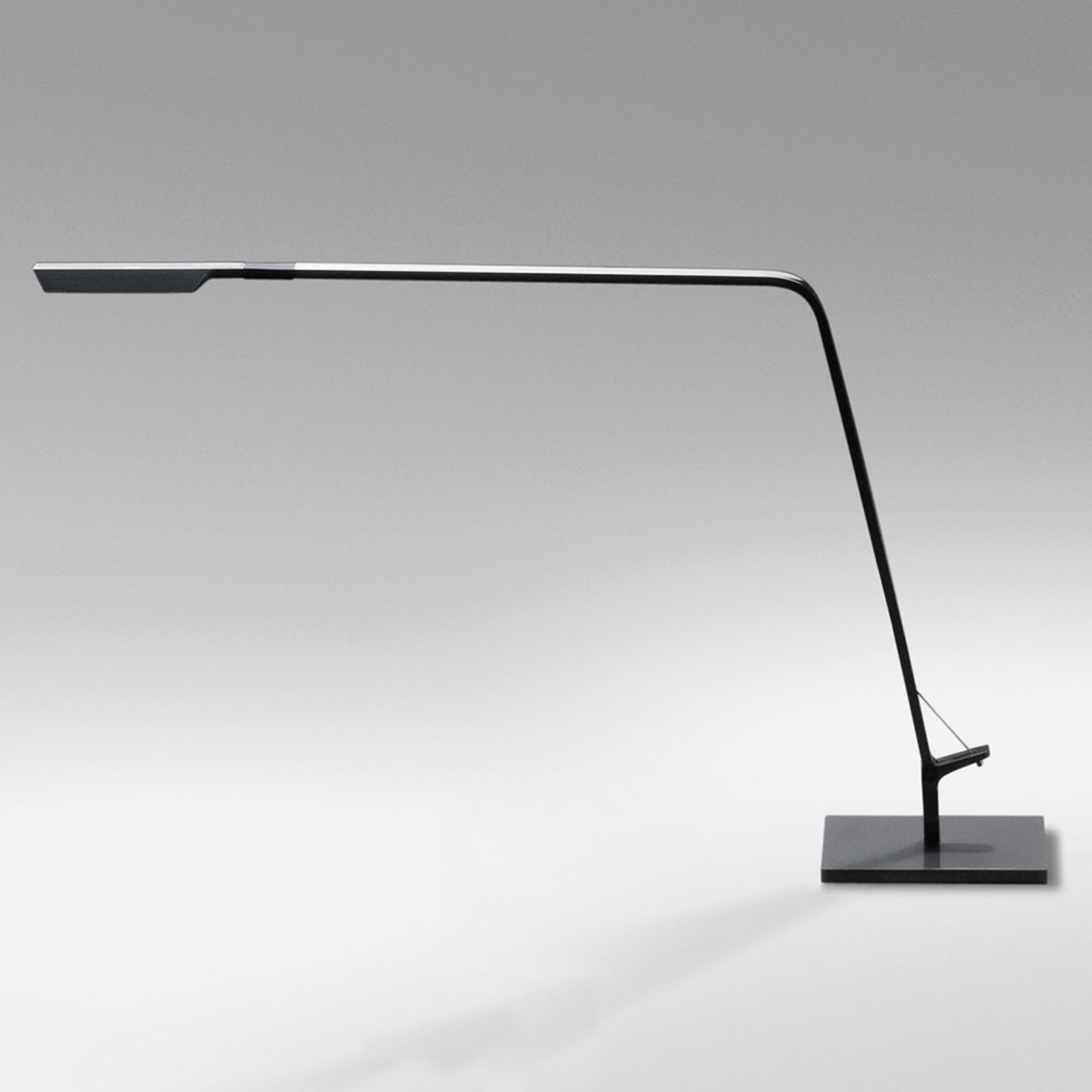 Lámpara de mesa LED gris grafito Flex, atenuador