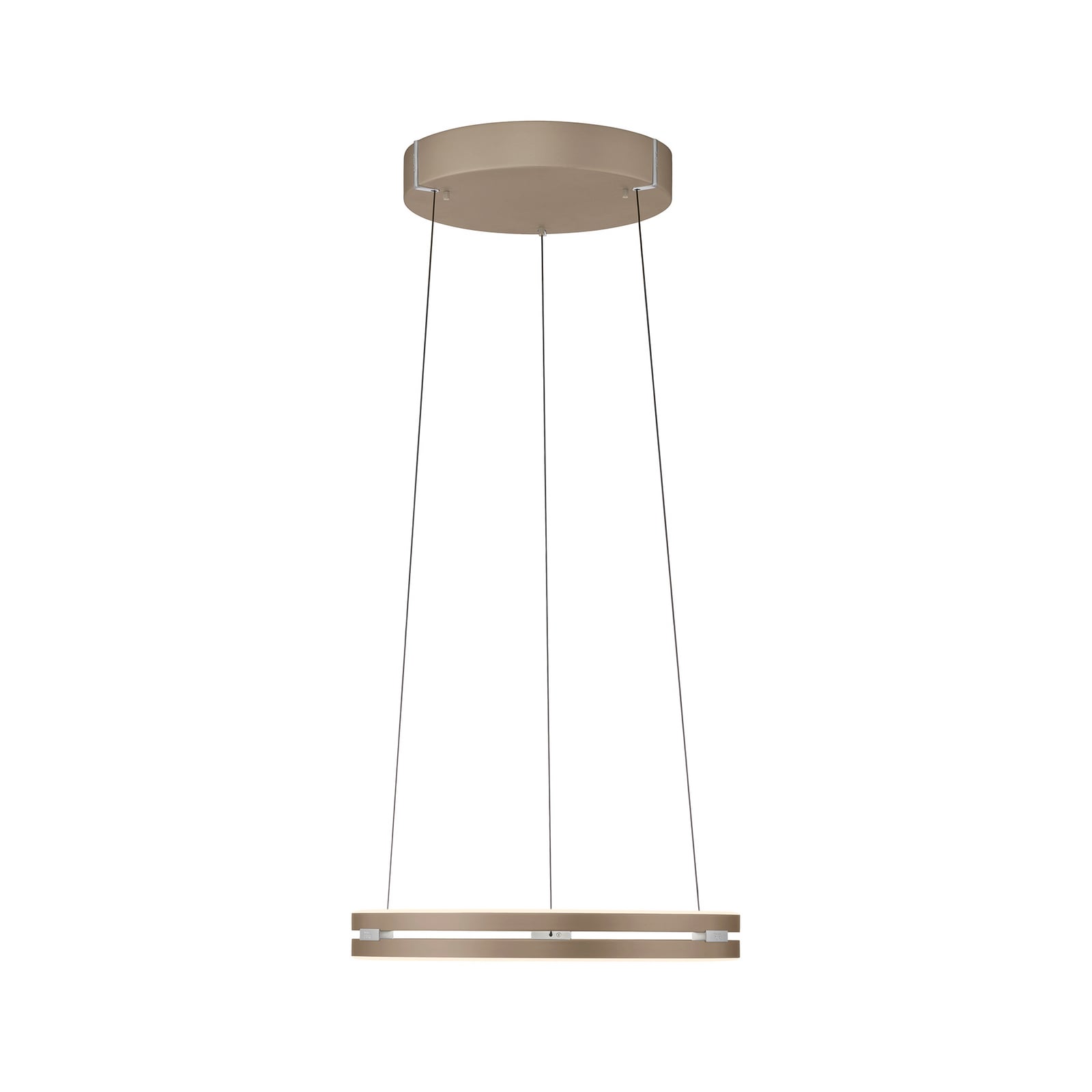 E-Loop LED-Hängeleuchte, bronze, Ø 50 cm, Alu, CCT - PURE E-Loop LED-Hängeleuchte, bronze, Ø 50 cm, Alu, CCT - PURE