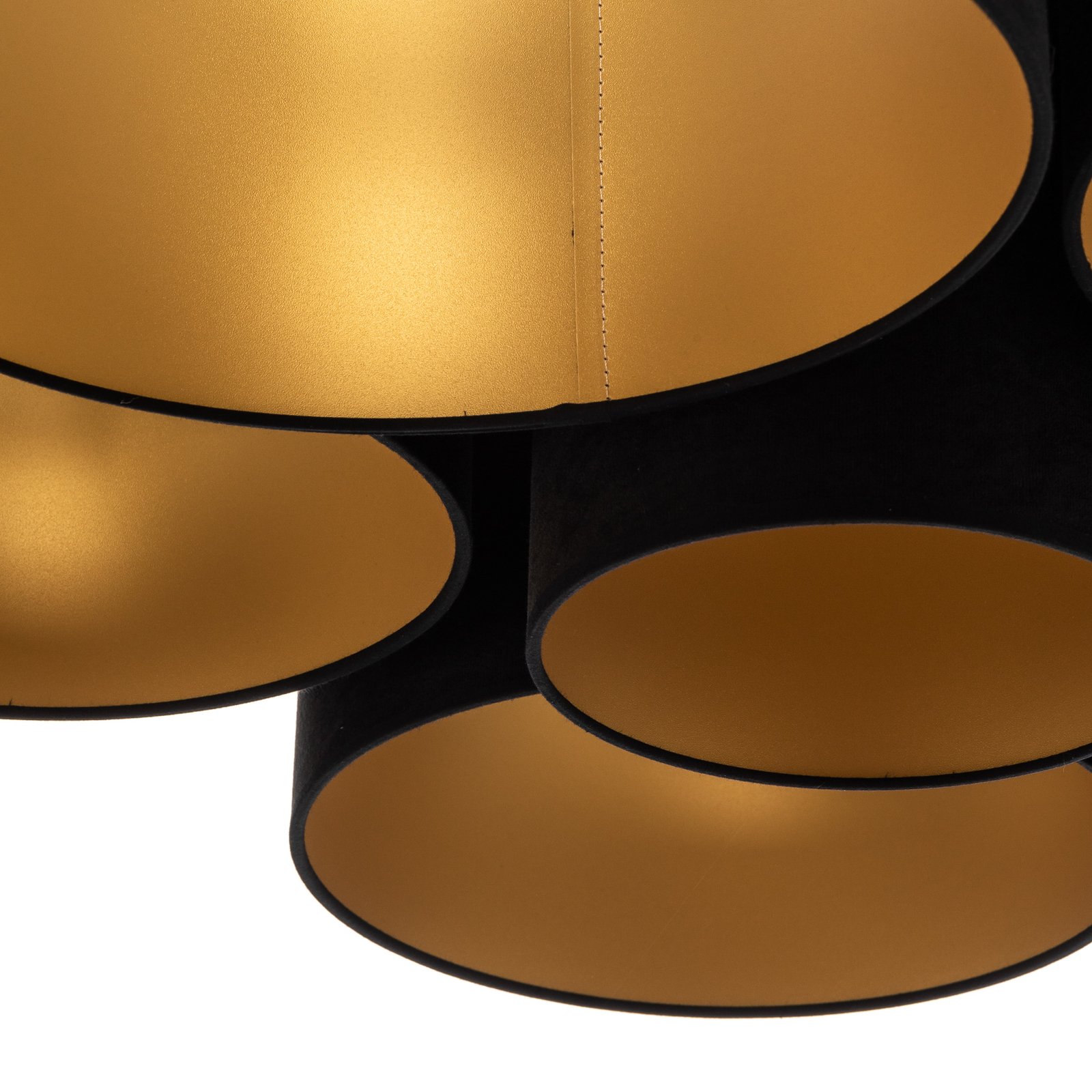 Lodge 6 Plafondlamp Zwart/Goud - Euluna