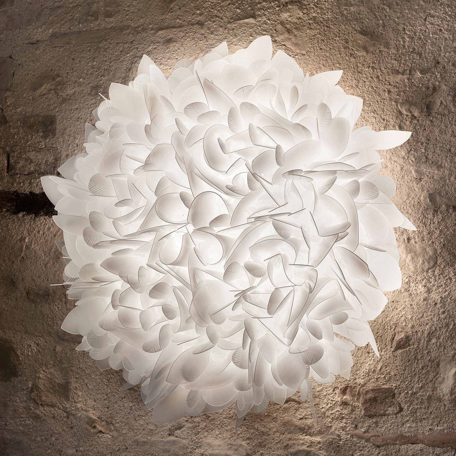 Veli Foliage Medium Wandleuchte, weiß Ø 75 cm Slamp - Wohnzimmer - Design - Kunststoff - Rund