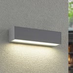 Arcchio LED āra sienas lampa Lengo, CCT, 25 cm, 1 gaisma, pelēka