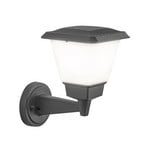 Lena outdoor wall light, dark grey, metal, E27, 27 cm, IP54