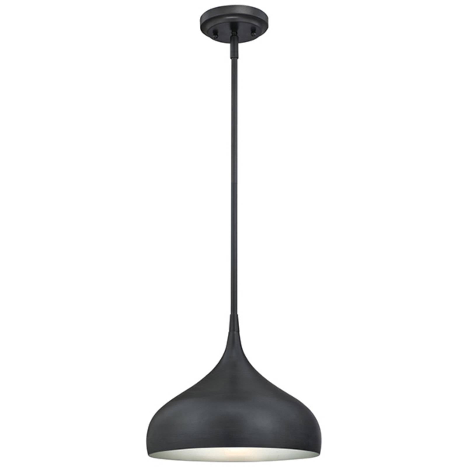 Westinghouse 6329440 hanging light, grey/silver, for Living / Dining Room, metal, E27, 60 W, H: 33 cm
