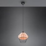 Borka pendant light, 1-bulb, Ø 30 cm, Natur