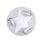 Star ceiling light in grey