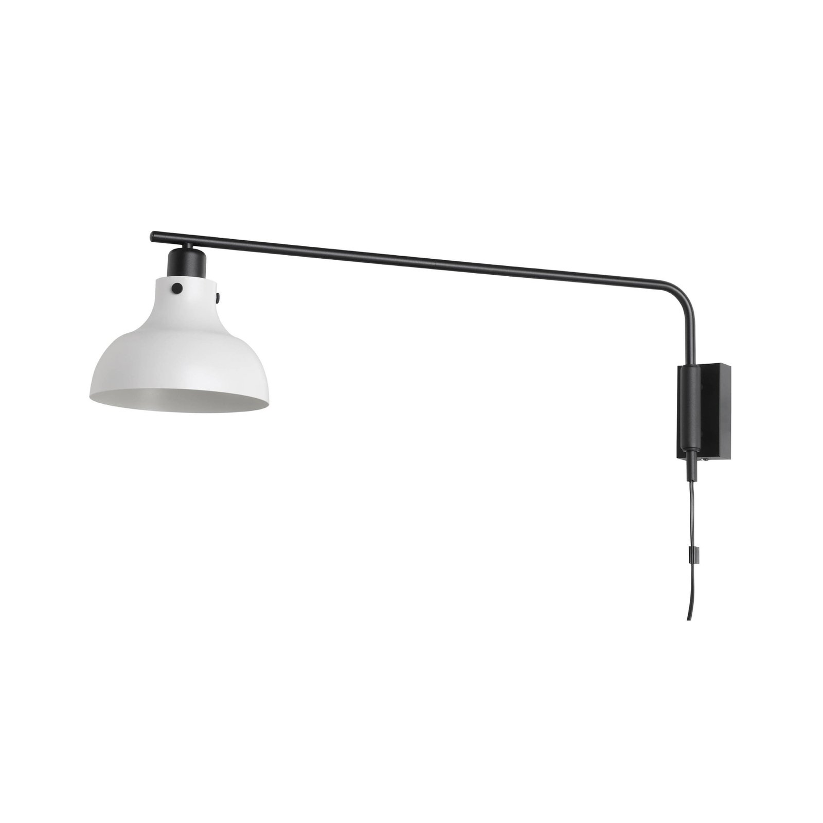 Matlock wandlamp, 80 cm projectie, grijs/zwart