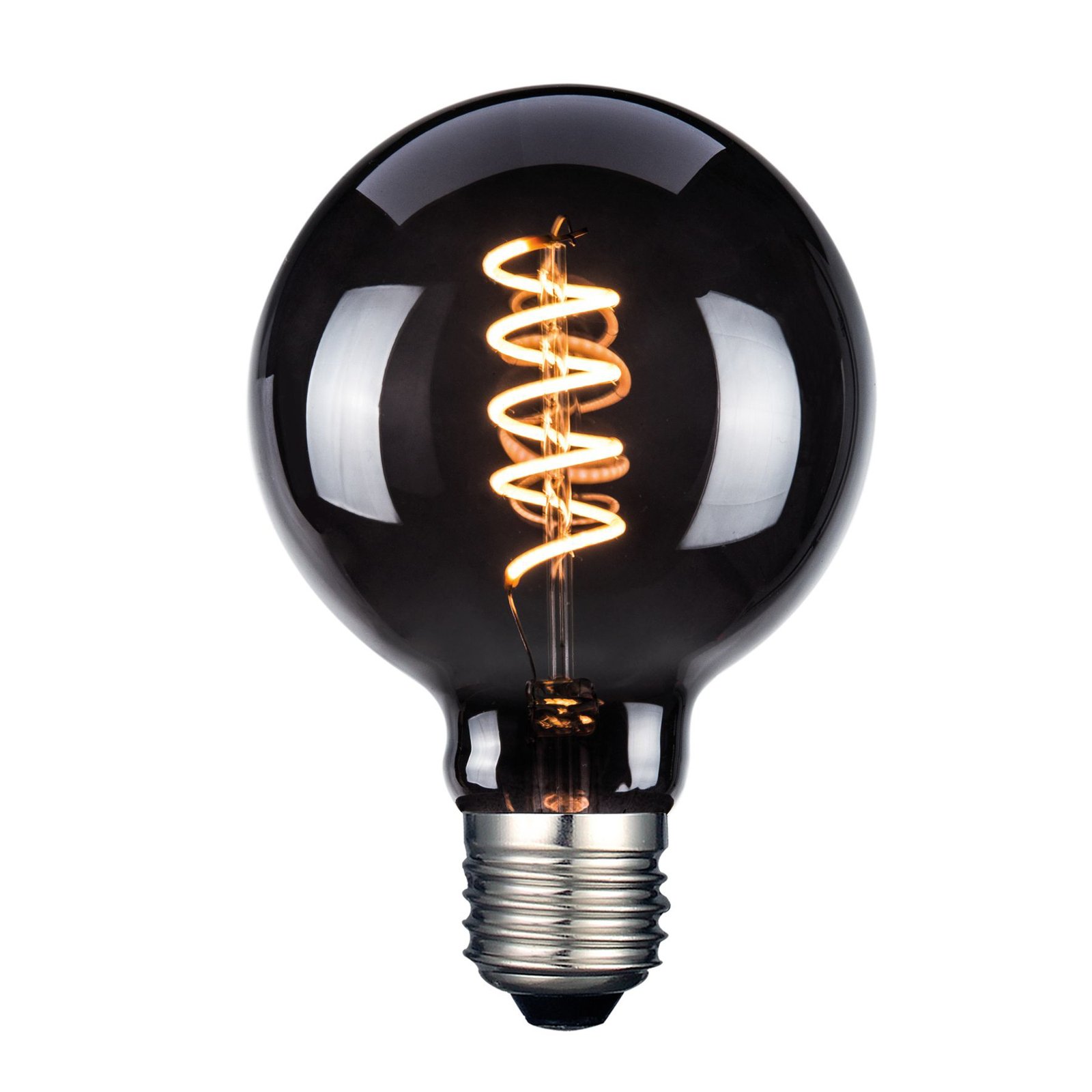 LED-lampa, E27, G95, rökfärgad, 4 W, 1800 K, 60 lm