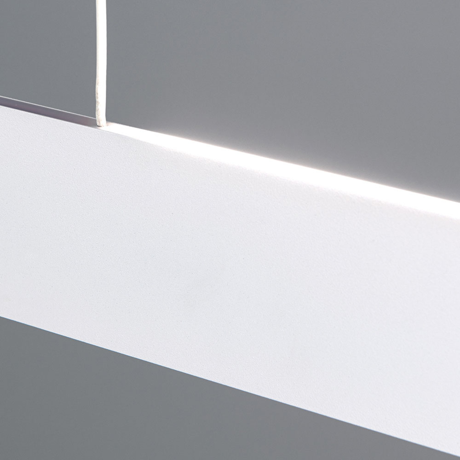 LED-hengelampe Gideon, up- & downlight, hvit
