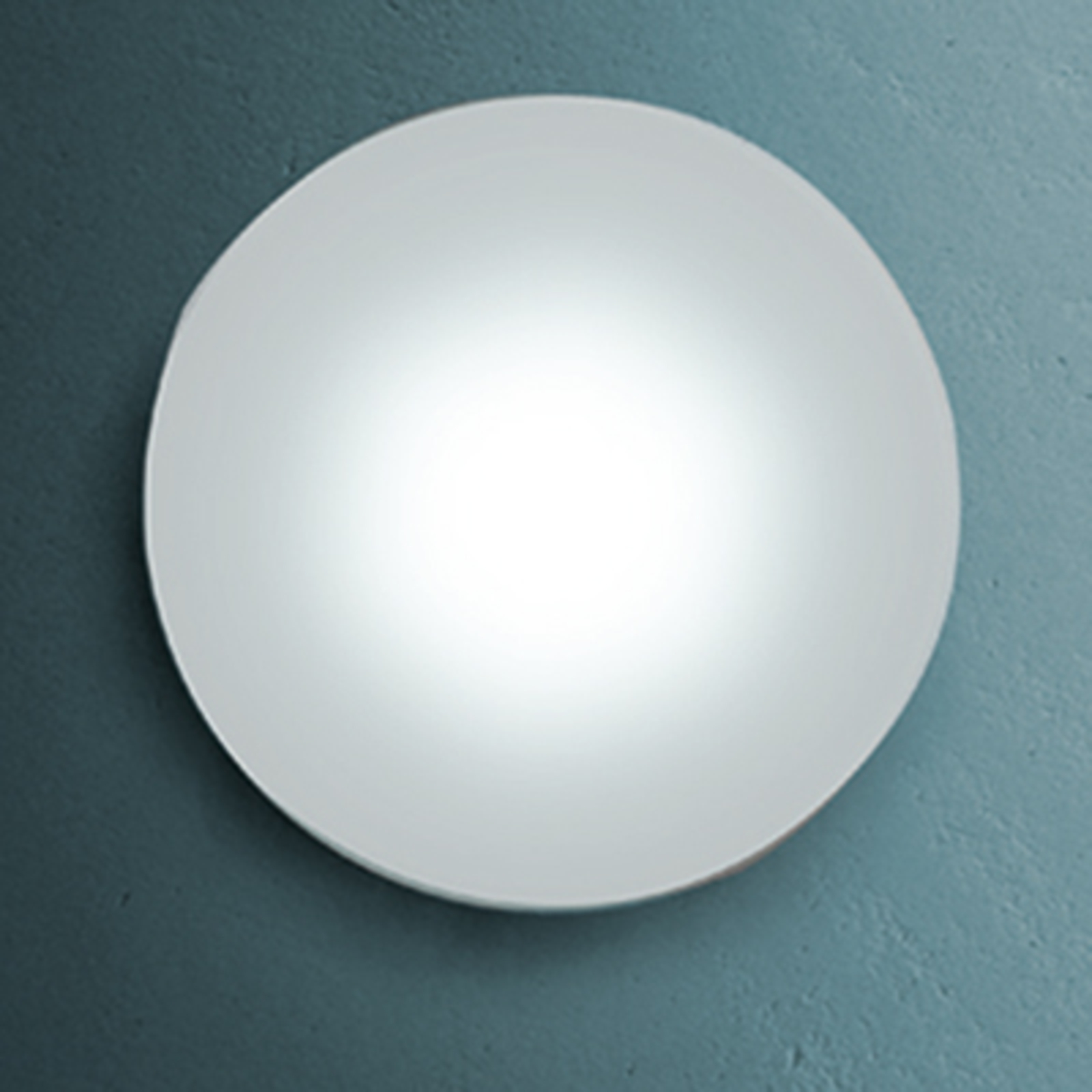 Fontana Arte Sole - round LED ceiling light, for Living / Dining Room, Corian, glass, 9 W, energy efficiency: A+, H: 2 cm