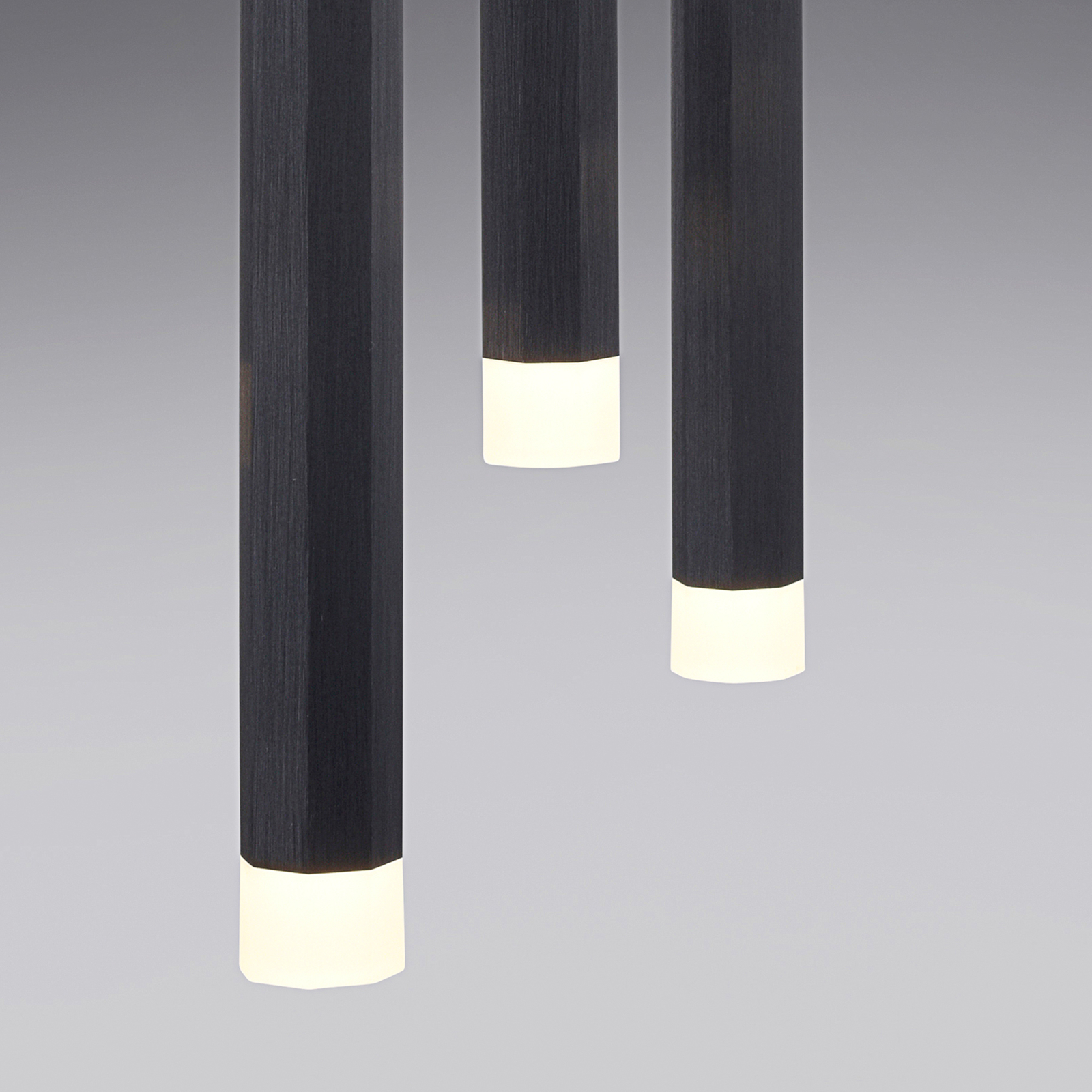 Bruno LED-pendel, fem pærer, sort