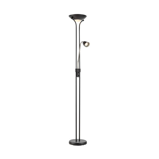 Modu LED-uplight, svart, jern, leselampe, høyde 180 cm, dimbar - Markslöjd