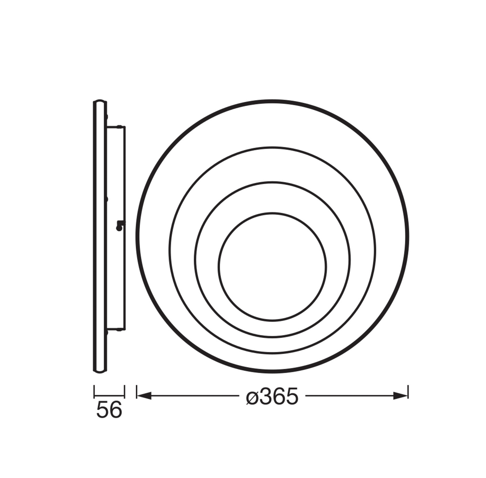Φωτιστικό οροφής LED OSRAM ORBIS SPIRAL, Ø 37 cm, γκρι, clickdim Φωτιστικό οροφής LED OSRAM ORBIS SPIRAL, Ø 37 cm, γκρι, clickdim