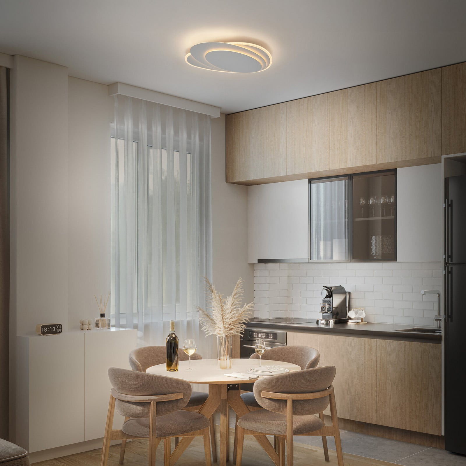 Plafonieră LED OSRAM ORBIS LAYERS albă 49 x 36 cm CCT - Camera de zi / sufragerie - Modern - Metal