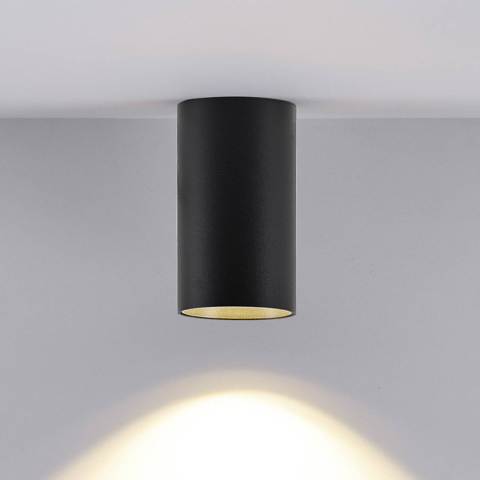 Downlight CAN, czarny, IP20, Ø 6 cm, metal, GU10
