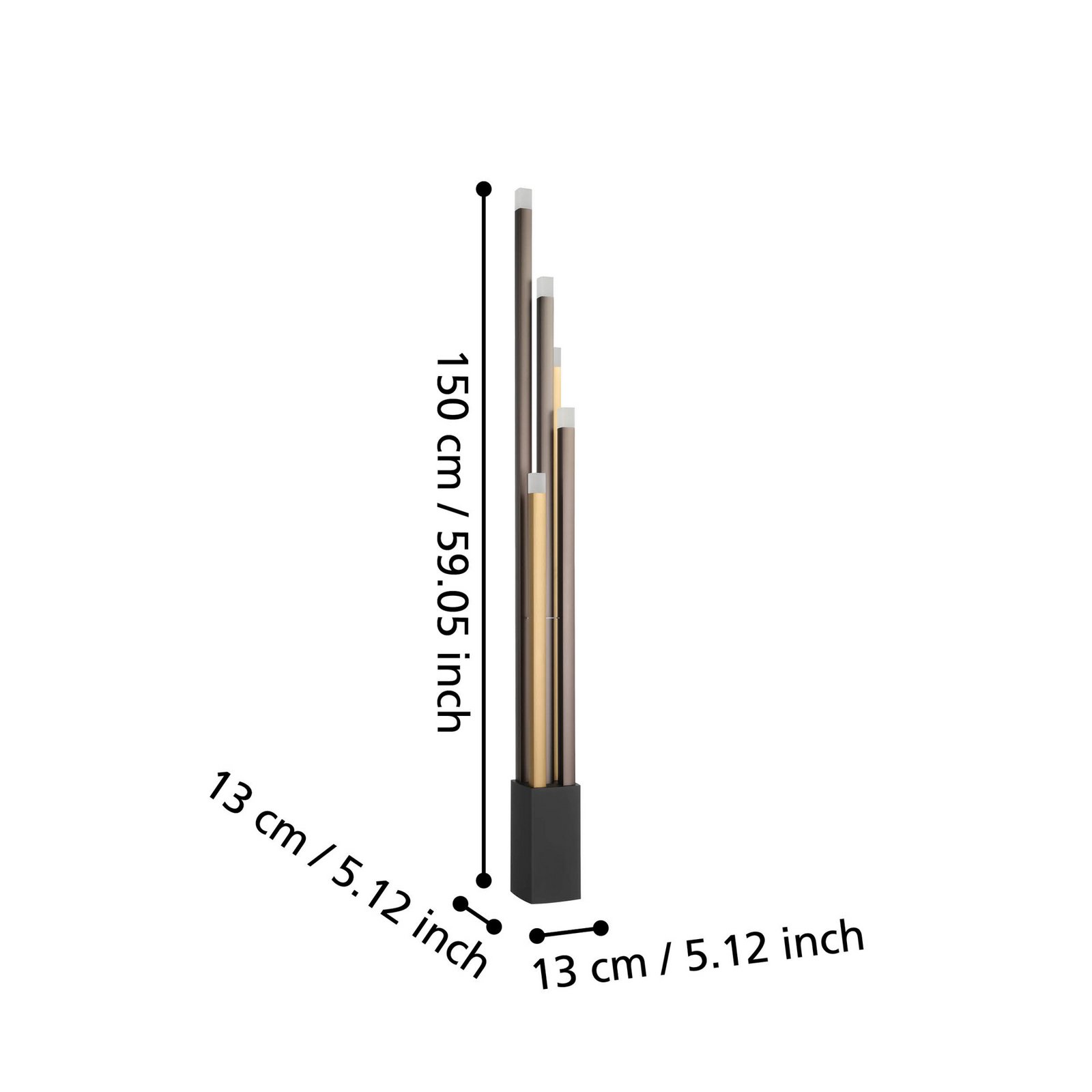 EGLO Stars Of Light LED-lattiavalaisin Estanterios, 5-lamppuinen EGLO Stars Of Light LED-lattiavalaisin Estanterios, 5-lamppuinen