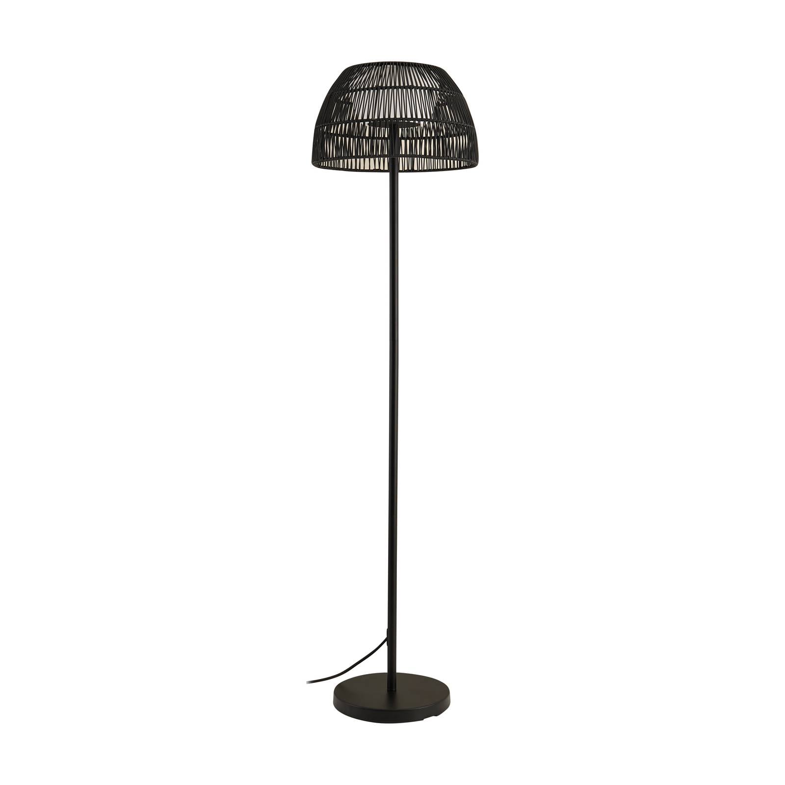 Lucande LED-Außenstehleuchte Heribio, schwarz, Eisen, 153 cm