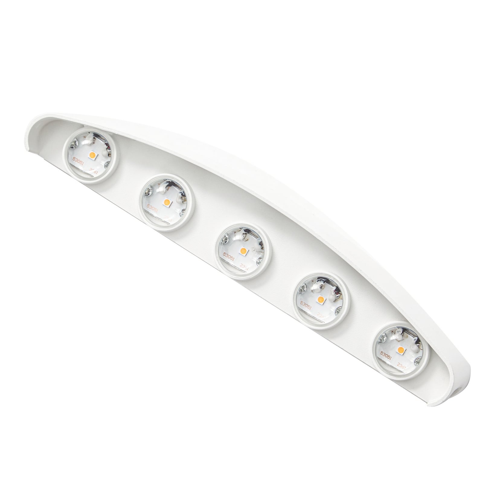 Lindby LED-välisvalgustid Ithan, 5-leheline, valge, 27 cm Lindby LED-välisvalgustid Ithan, 5-leheline, valge, 27 cm