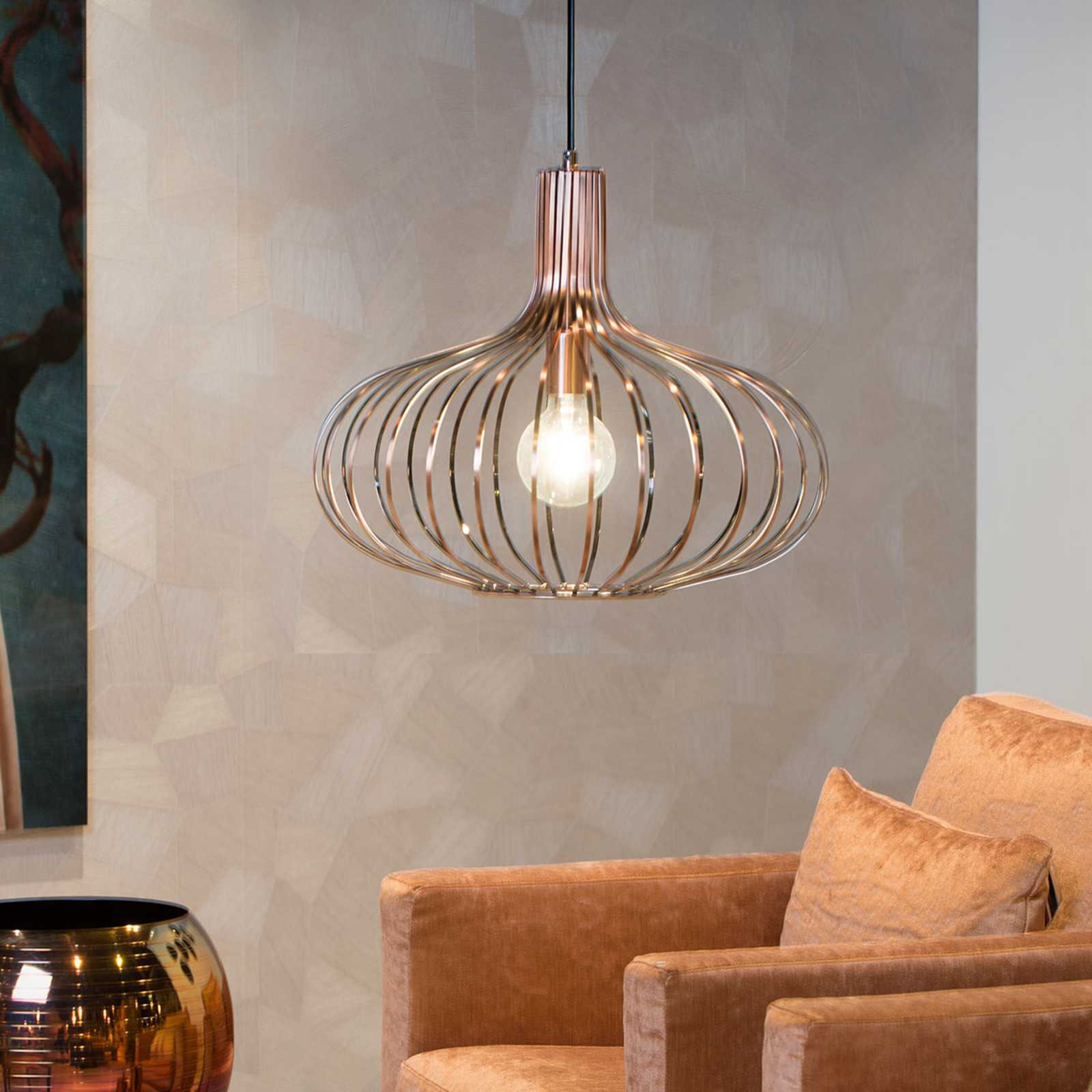 Manuela cage pendant light, 50 cm