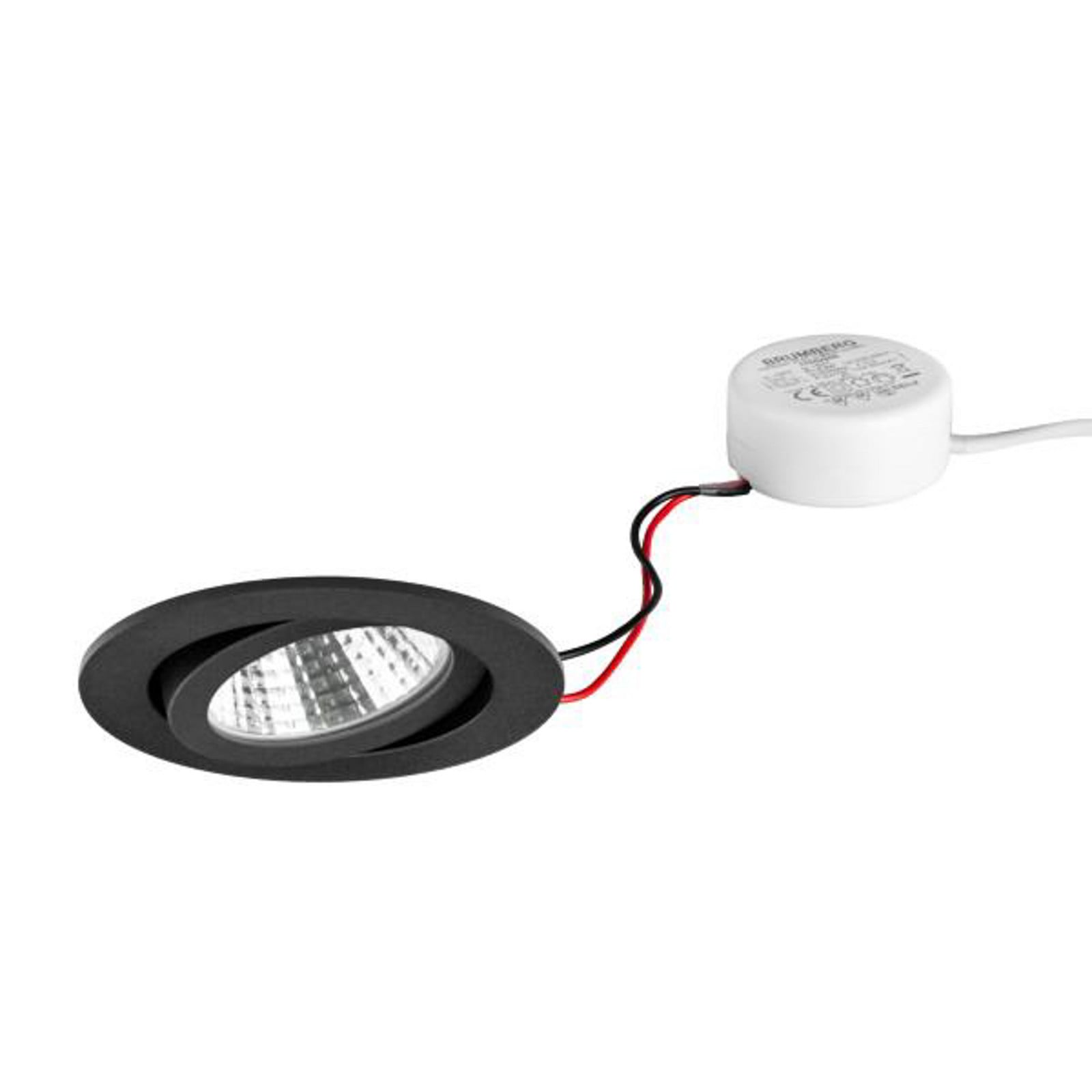 BRUMBERG BB03 ugrađeni RC drajver okrugli crni - Dnevni boravak/blagovaonica - crni mat - Aluminij