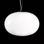 Oluce Alba - suspension exclusive en verre opale