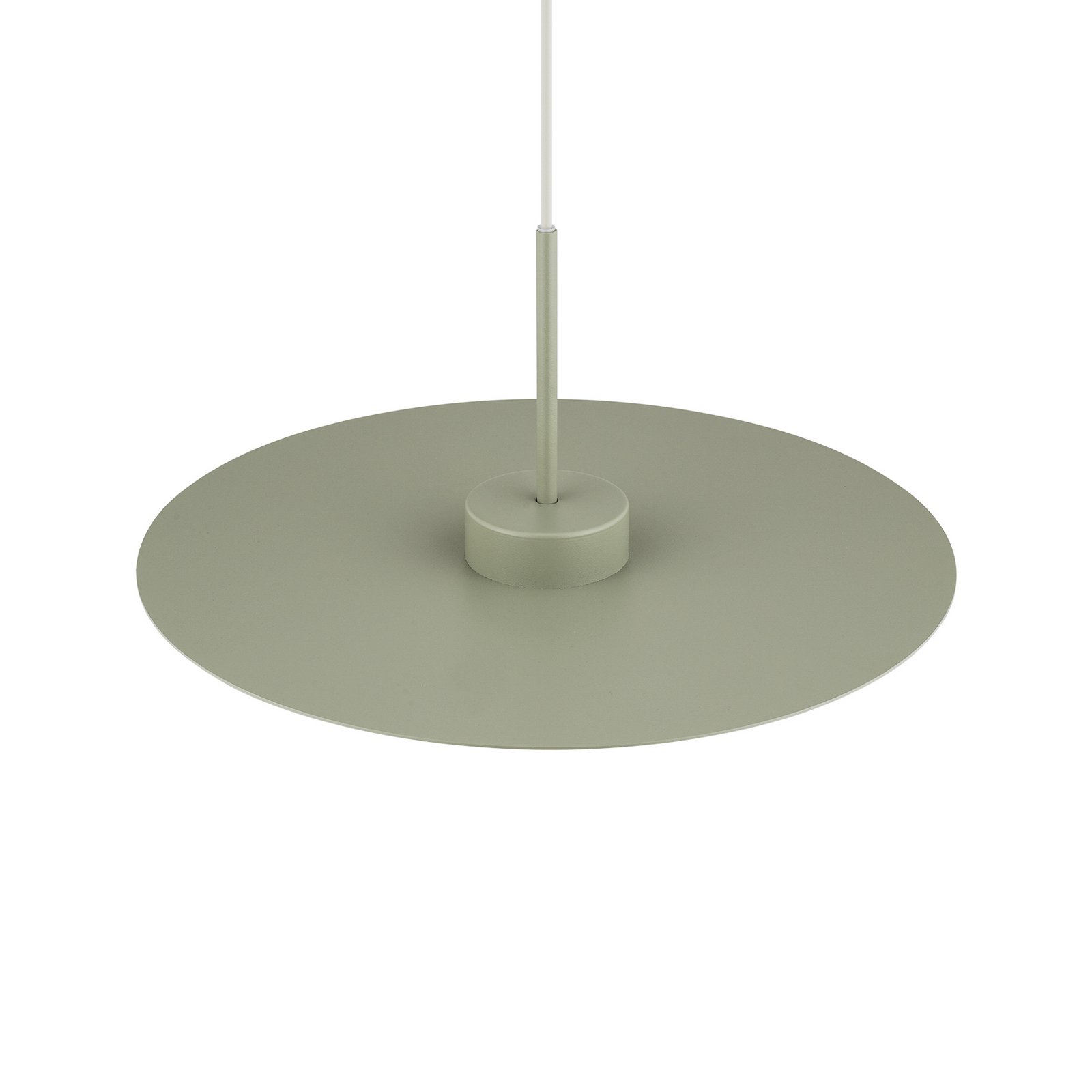Simone pendant light, steel, sage green, Ø 40 cm, GX53