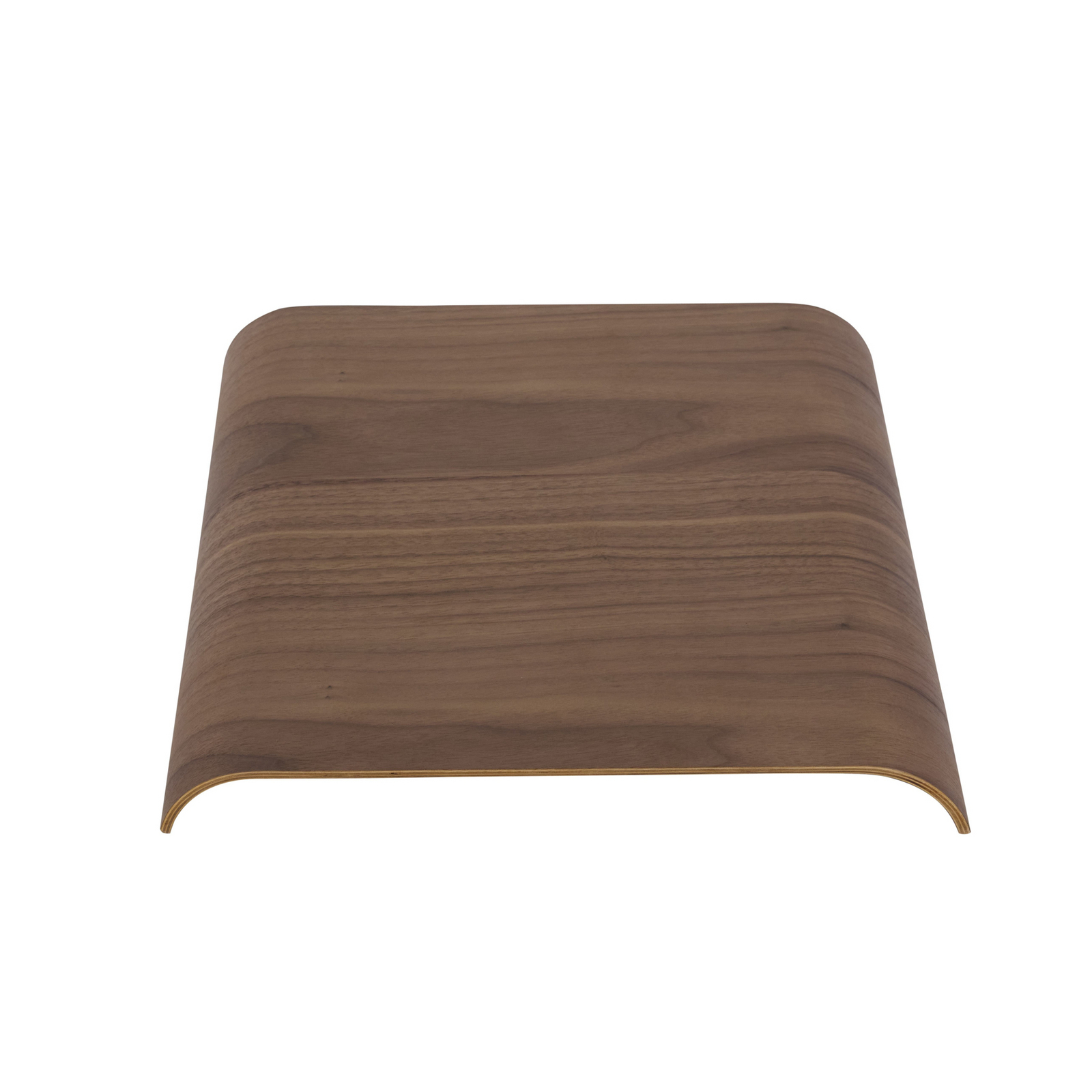 AYTM Curva tray, walnut-coloured, 33 x 32 x 4 cm, wood