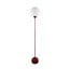 White / Dark red