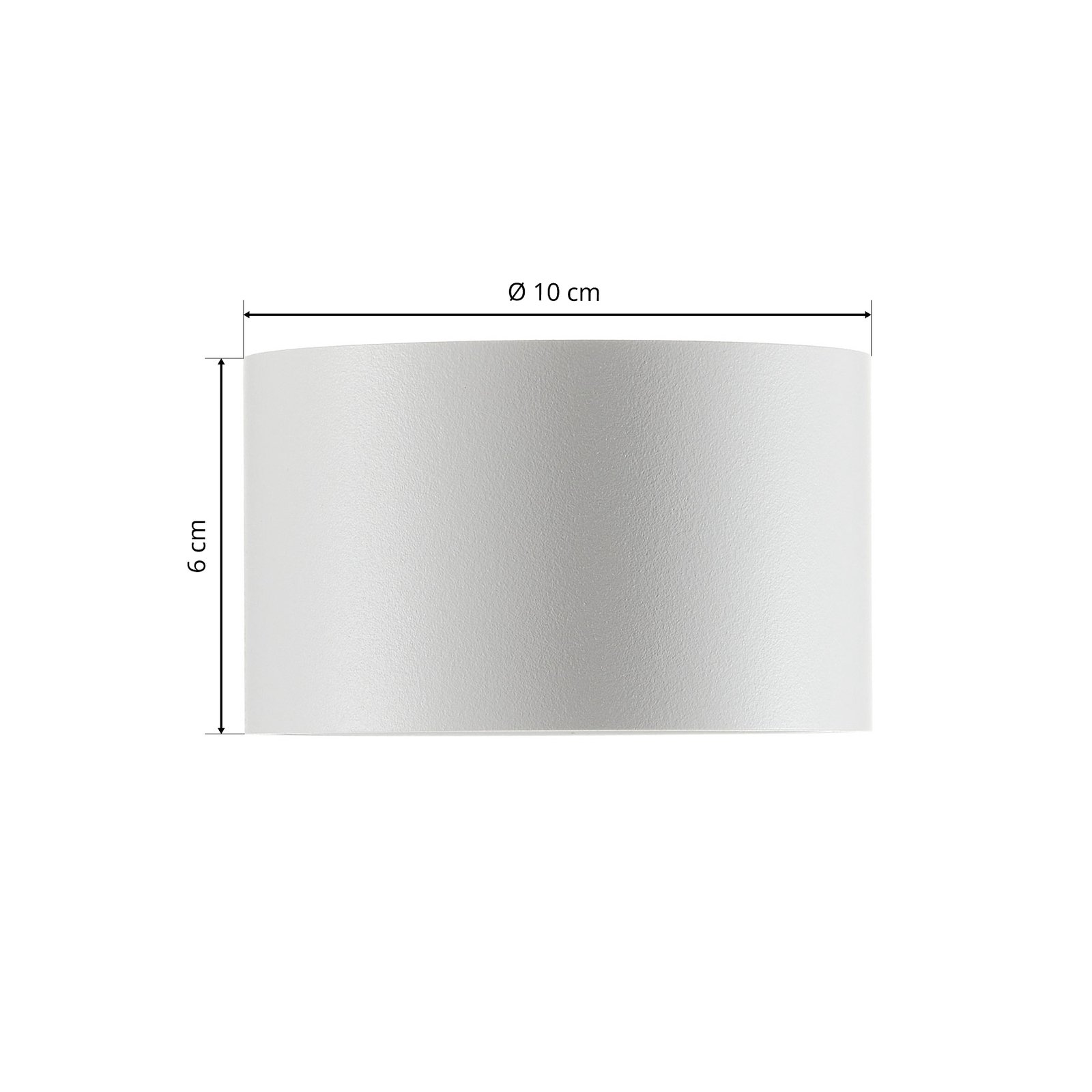 LED plafondlamp Fallon, hoogte 6 cm