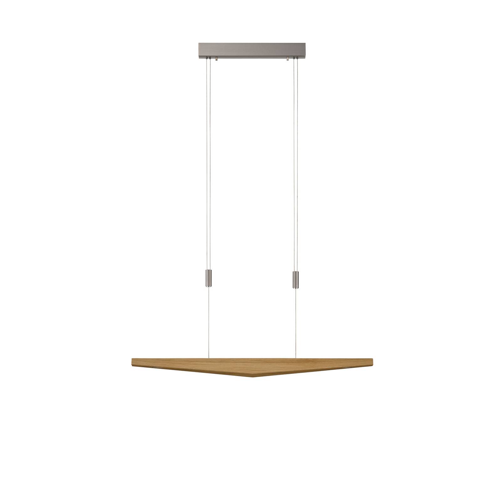Rothfels Lampa wisz?ca - salon / jadalnia - br?zowa - drewno - dworkowy, rustykalny - ze ?ciemniaczem